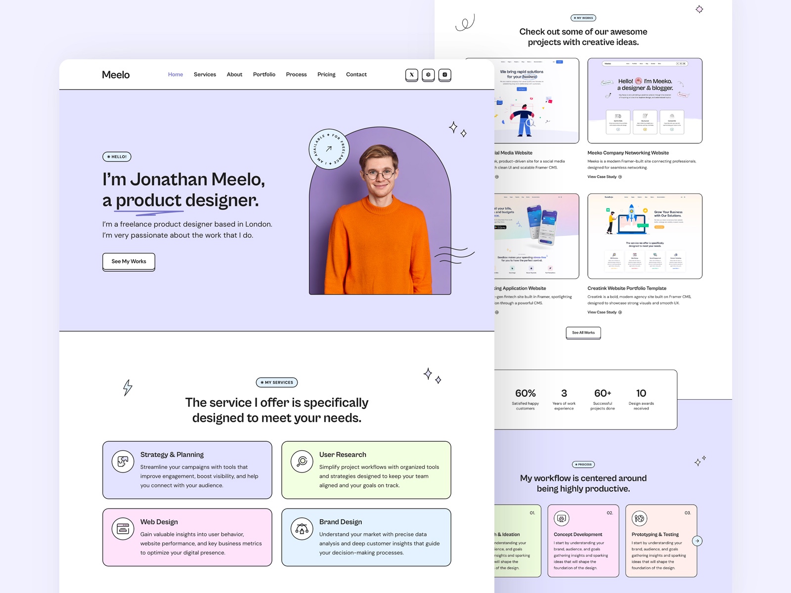 Screenshot of Meelo website