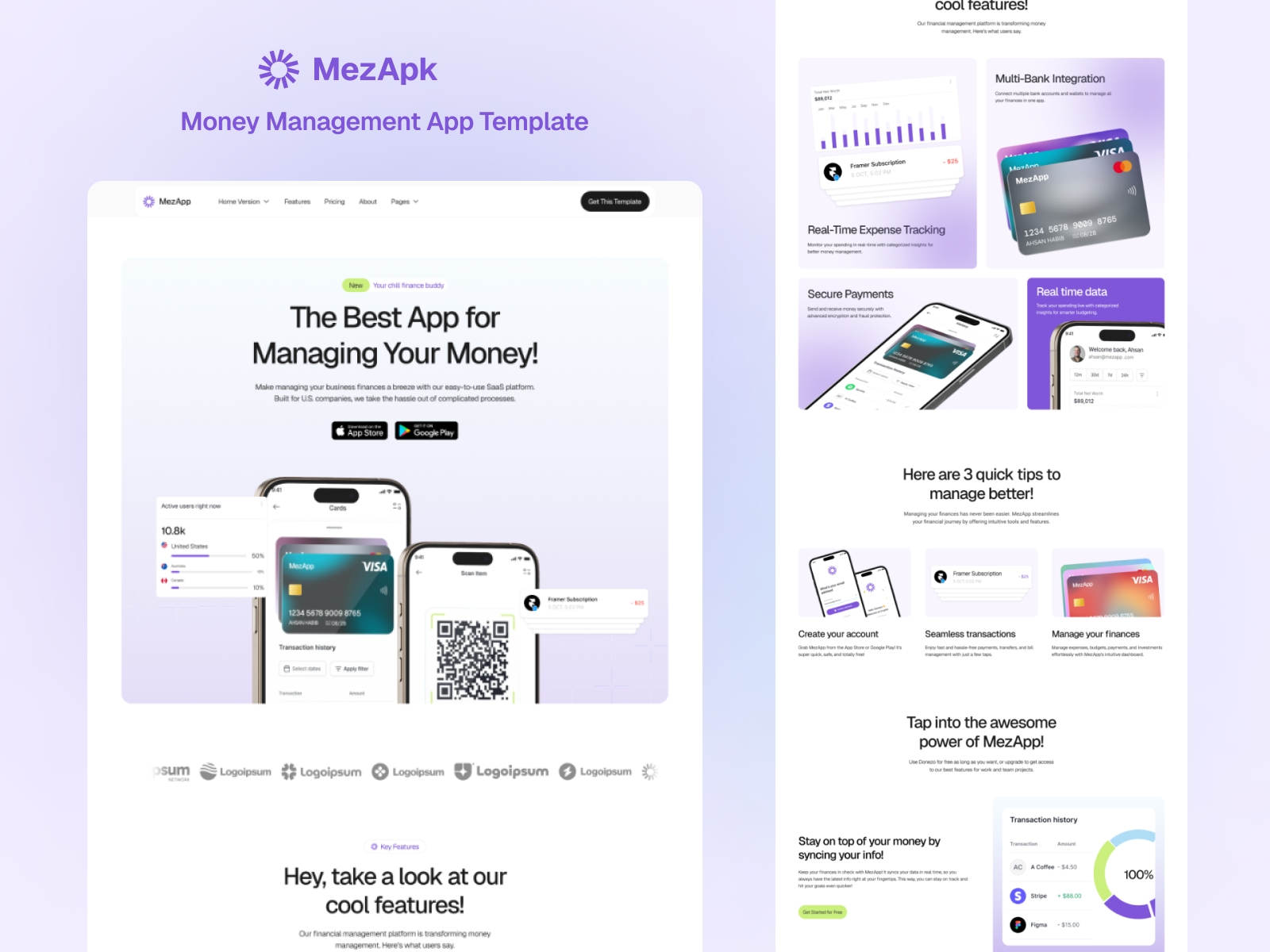 Screenshot of Mezapk website