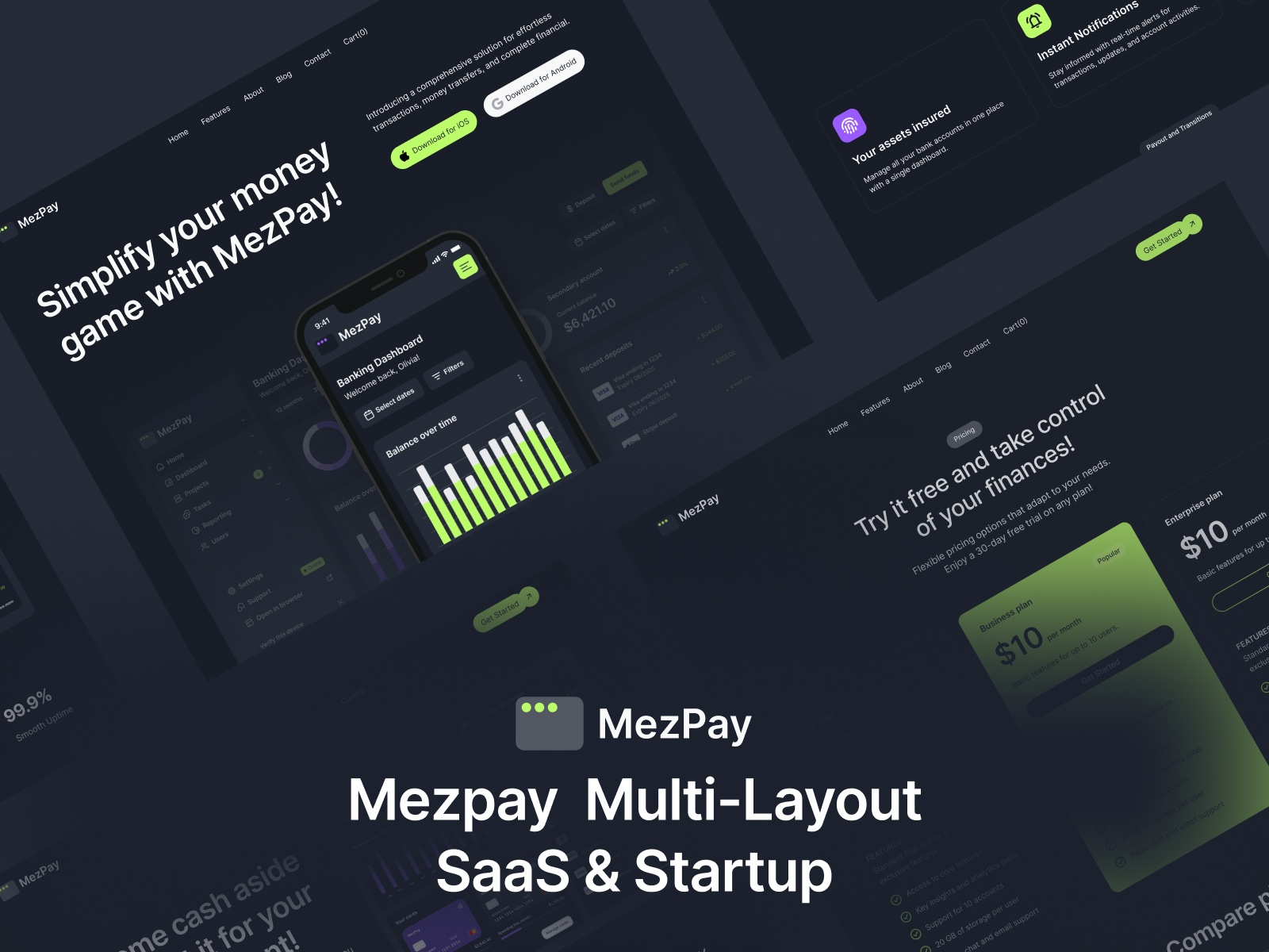 Screenshot of Mezpay website