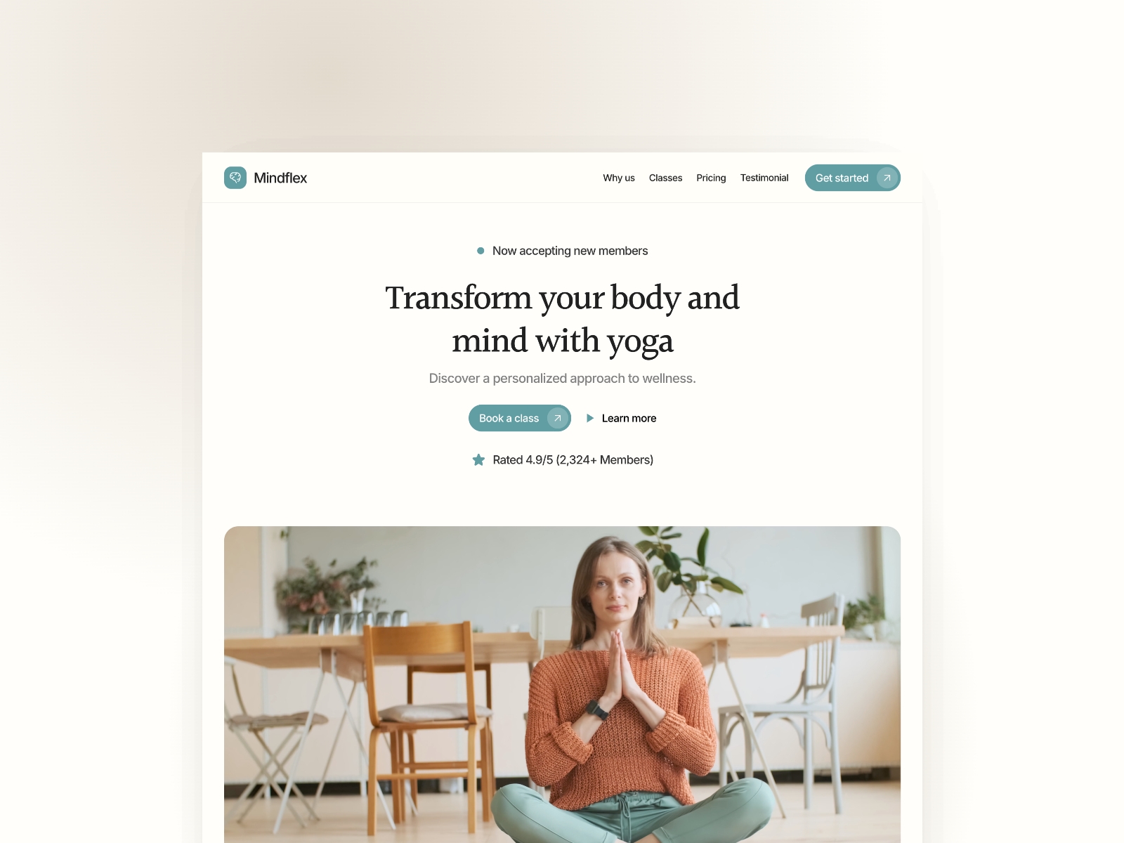 Screenshot of Mindflex website