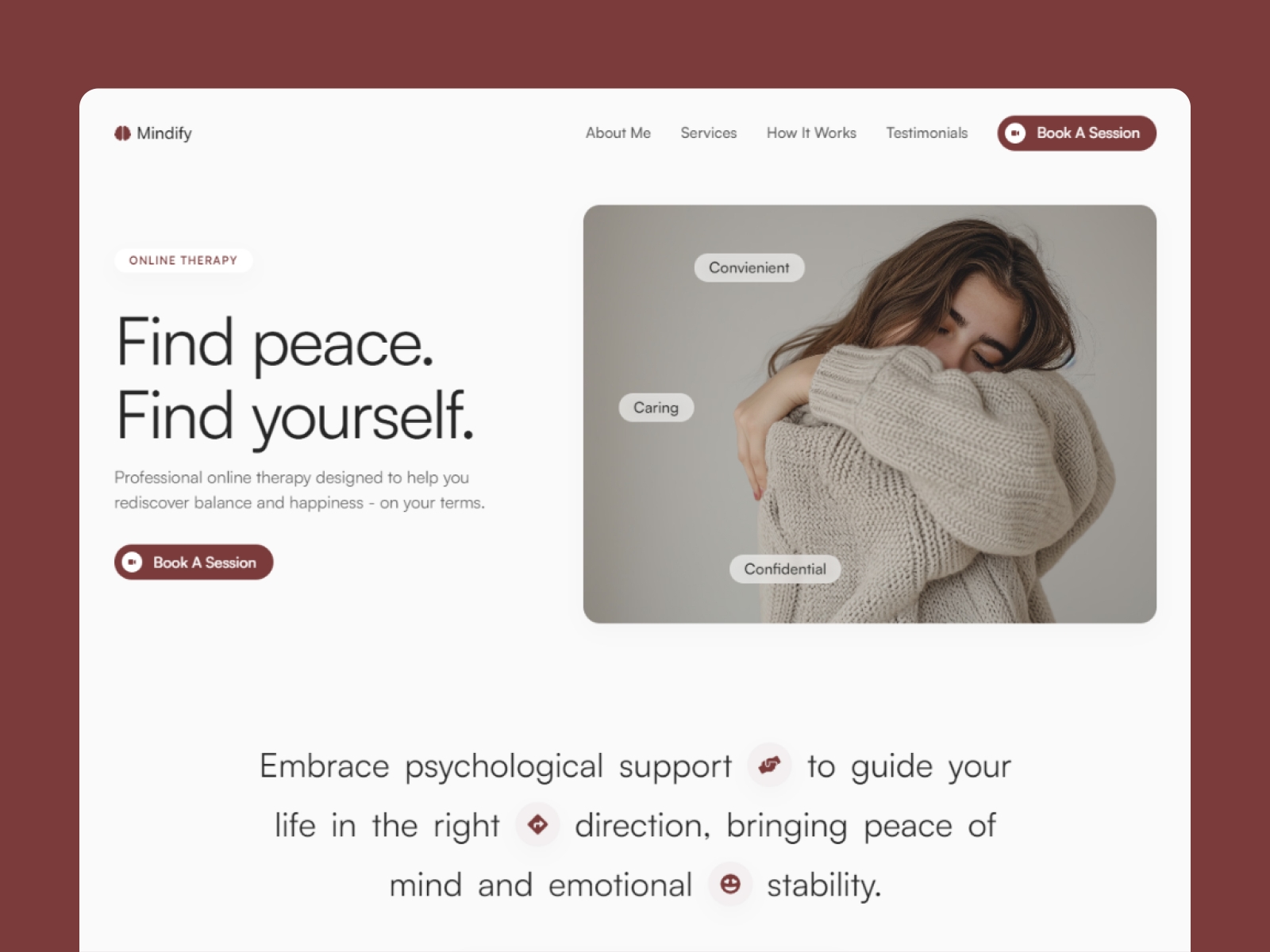 Screenshot of Mindify website