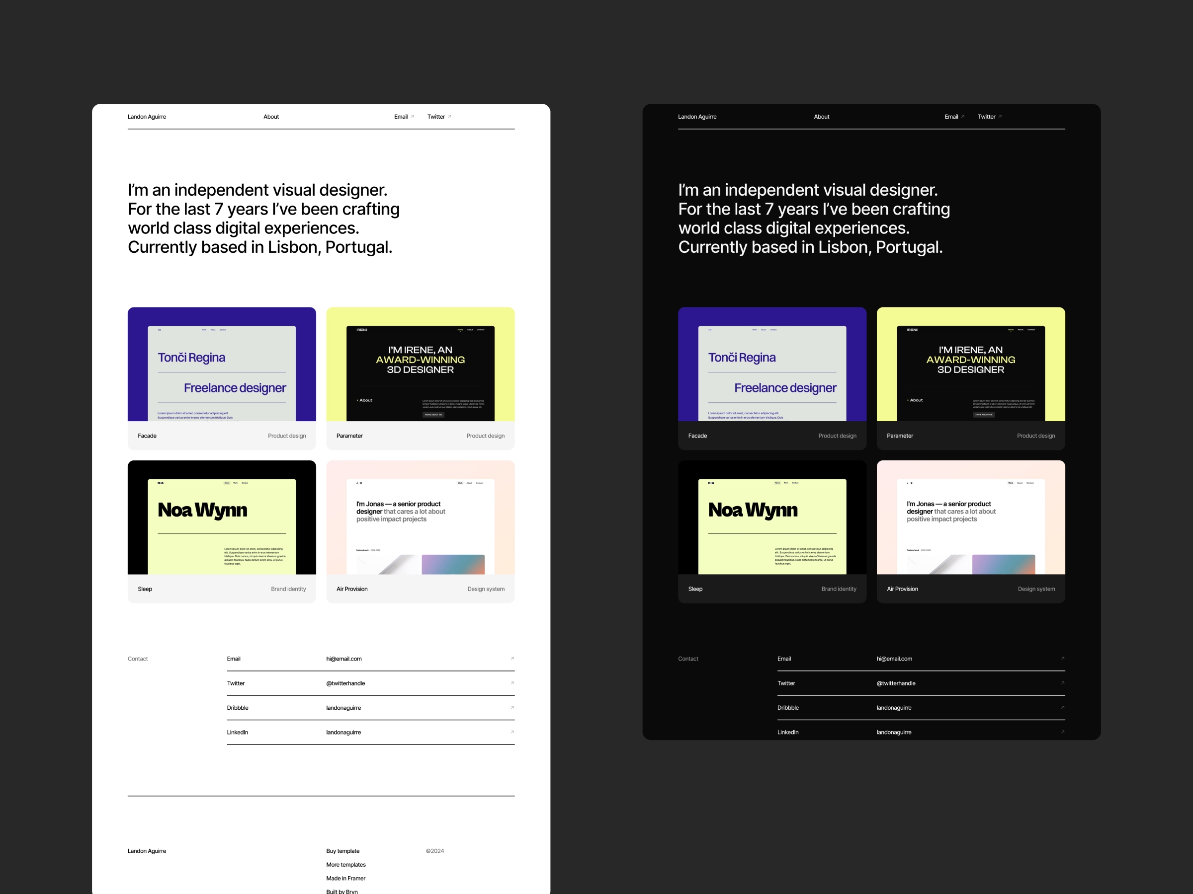 Screenshot 3 of Minimal portfolio kx89vk