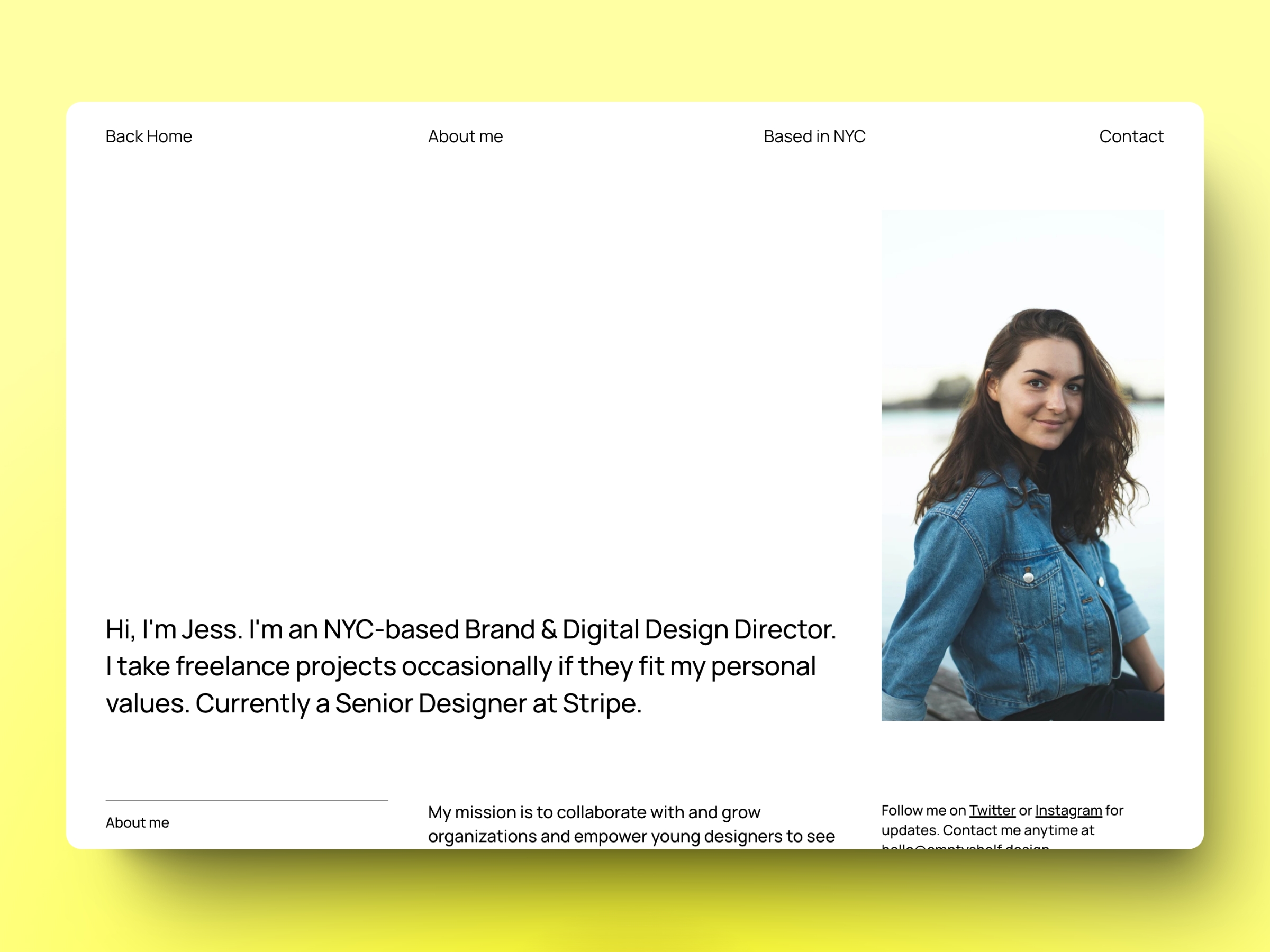 Screenshot 2 of Minimal portfolio