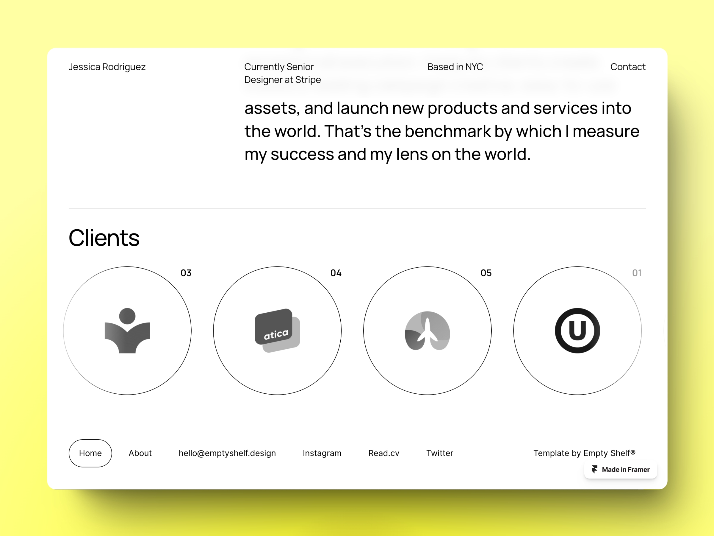 Screenshot 4 of Minimal portfolio
