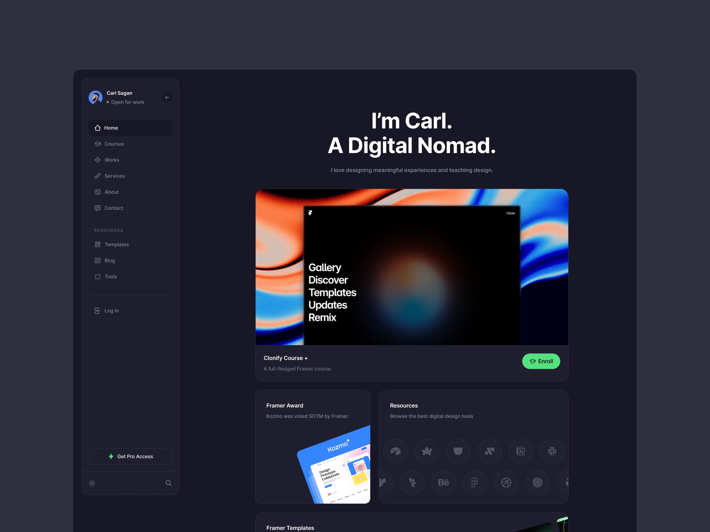 Screenshot of Mirak website
