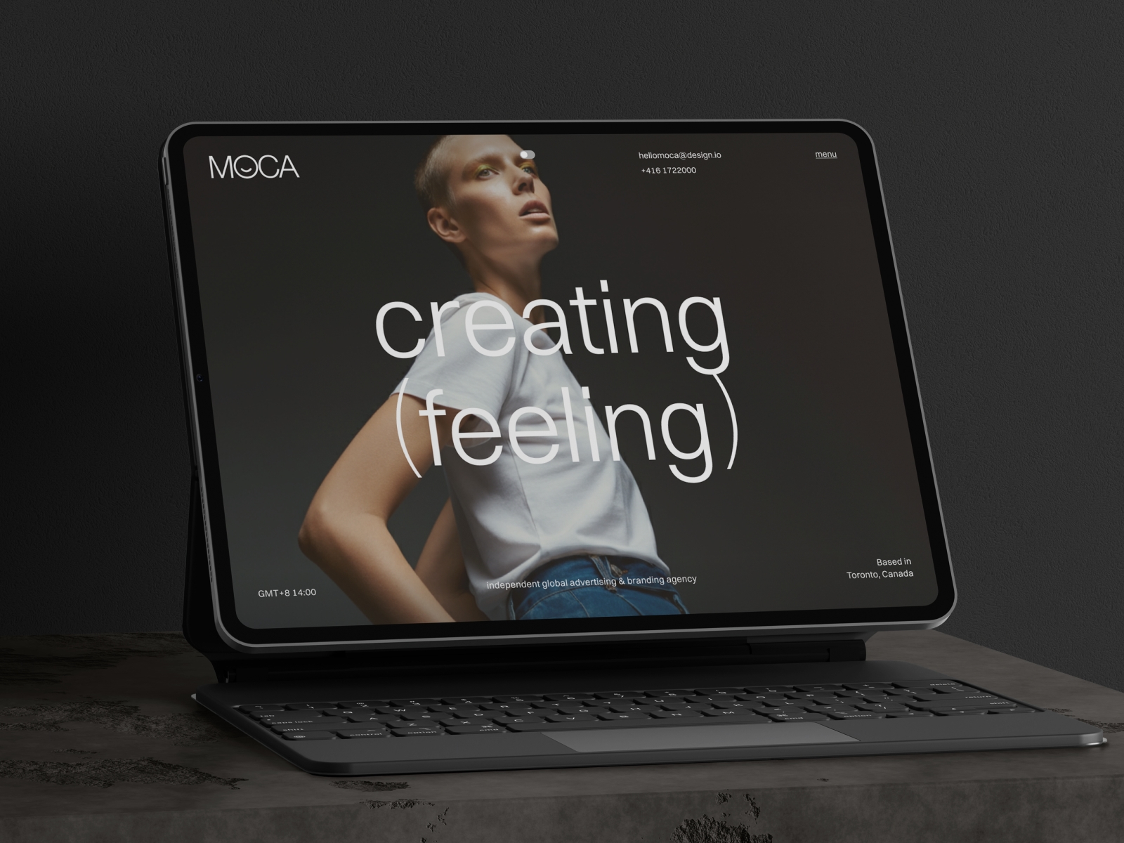 Screenshot of Moca website