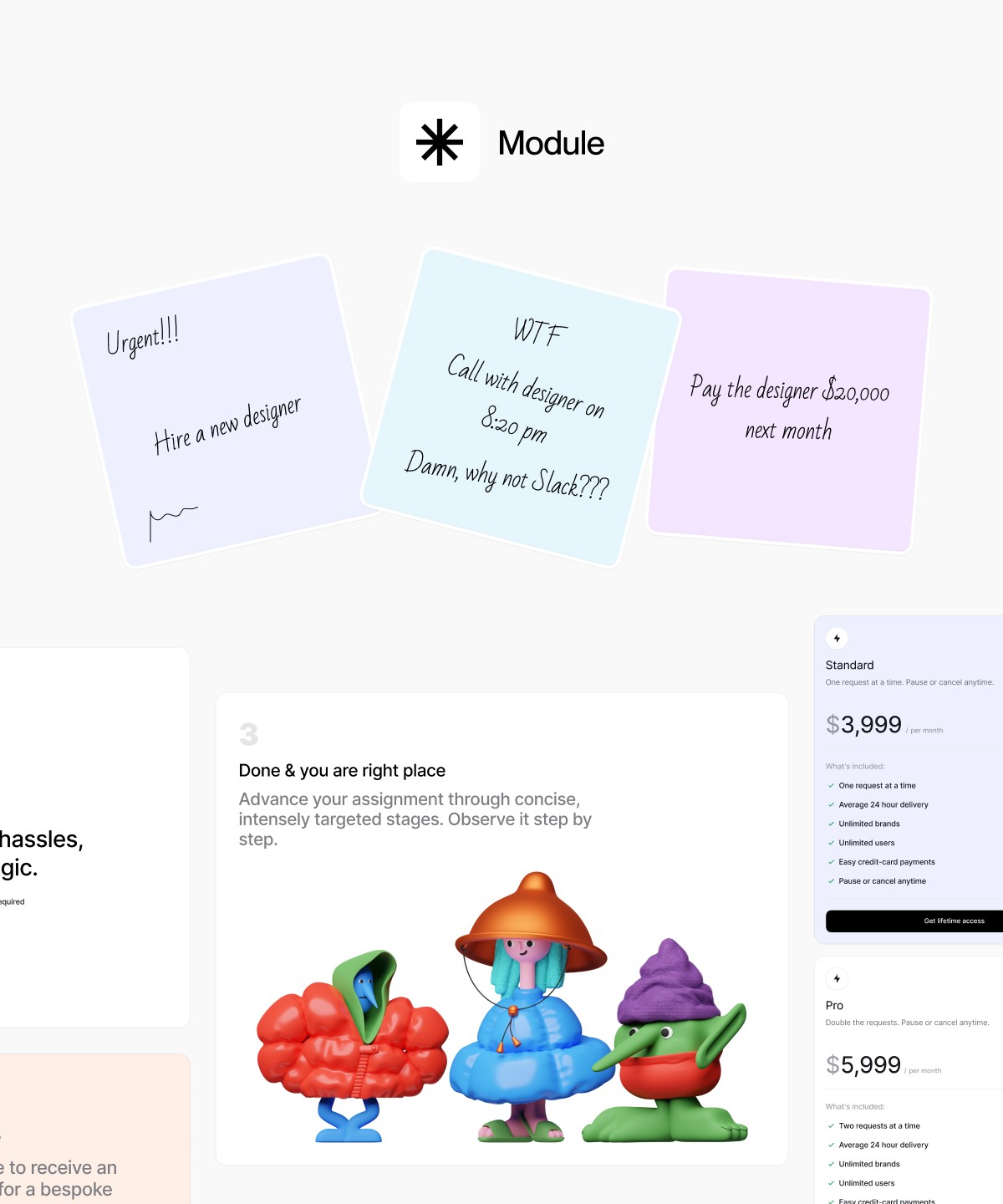 Screenshot of Module website