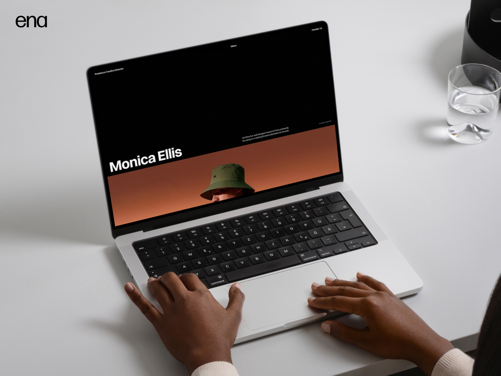 Screenshot of Monica ellis website