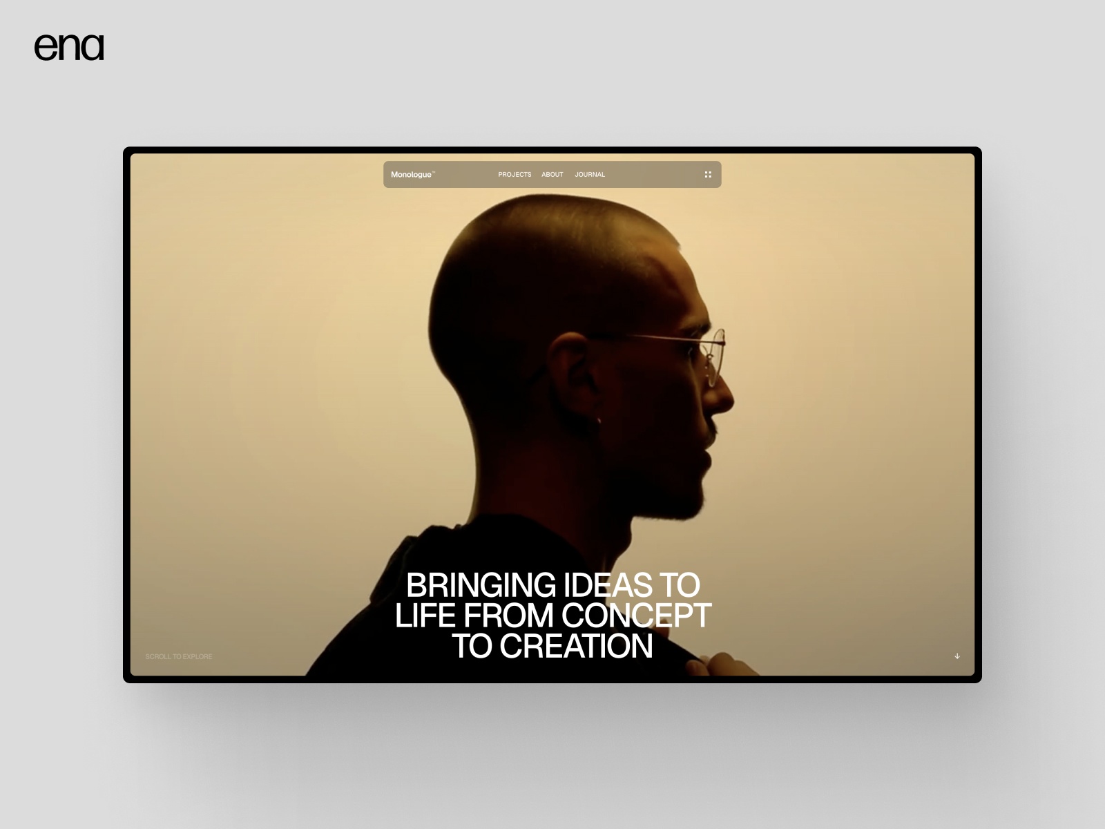 Screenshot of Monologue website