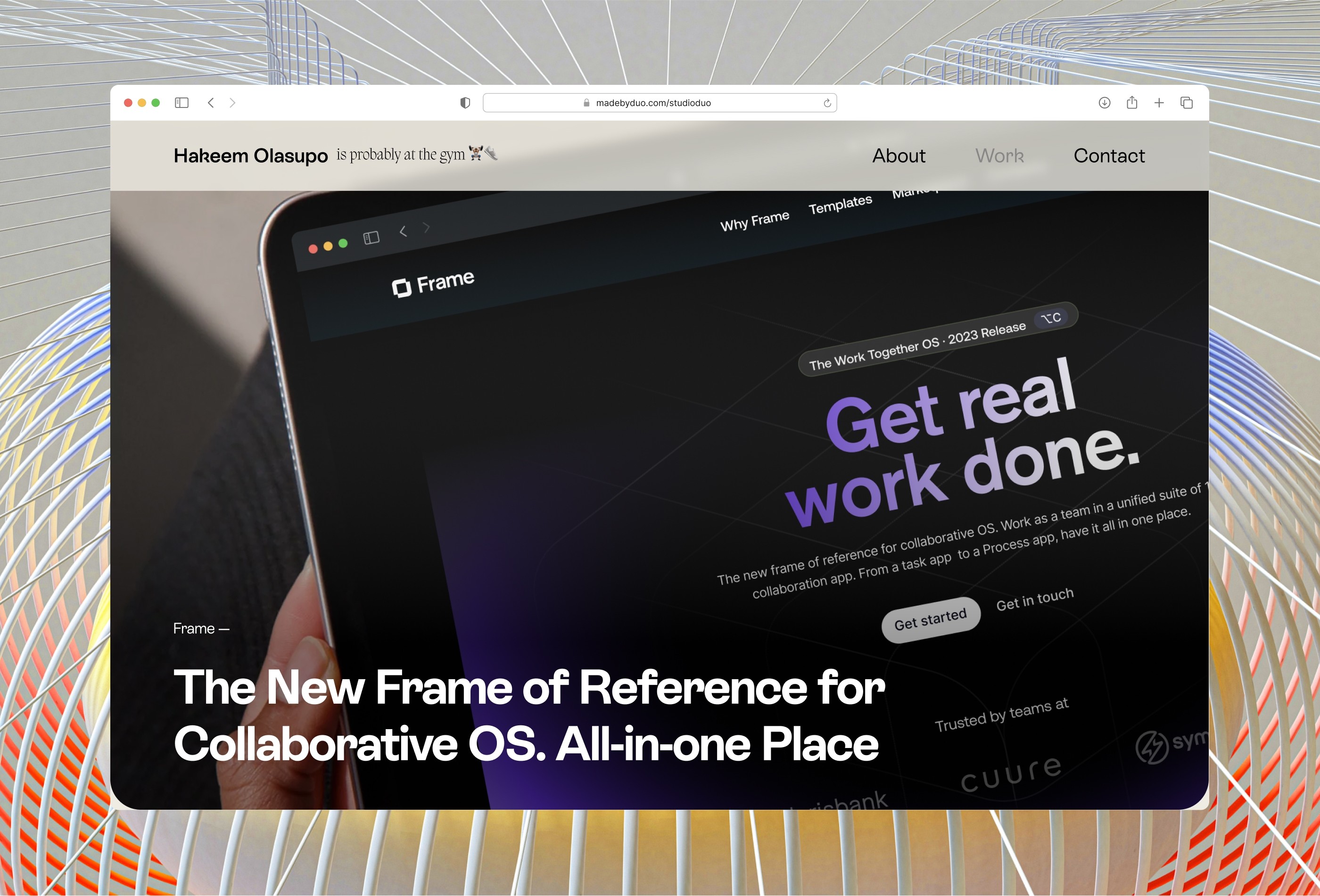 Screenshot 2 of Monso portfolio