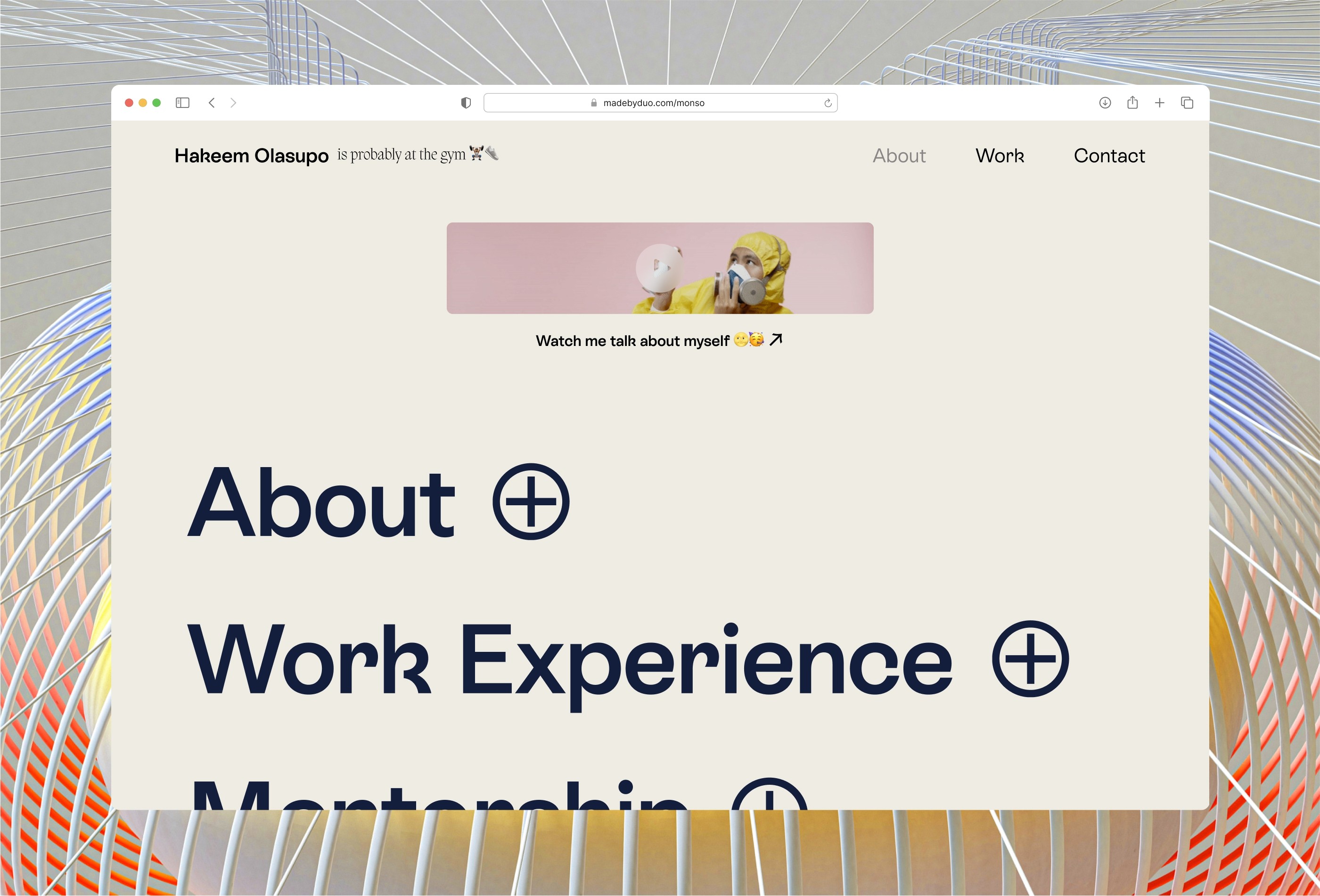 Screenshot 4 of Monso portfolio