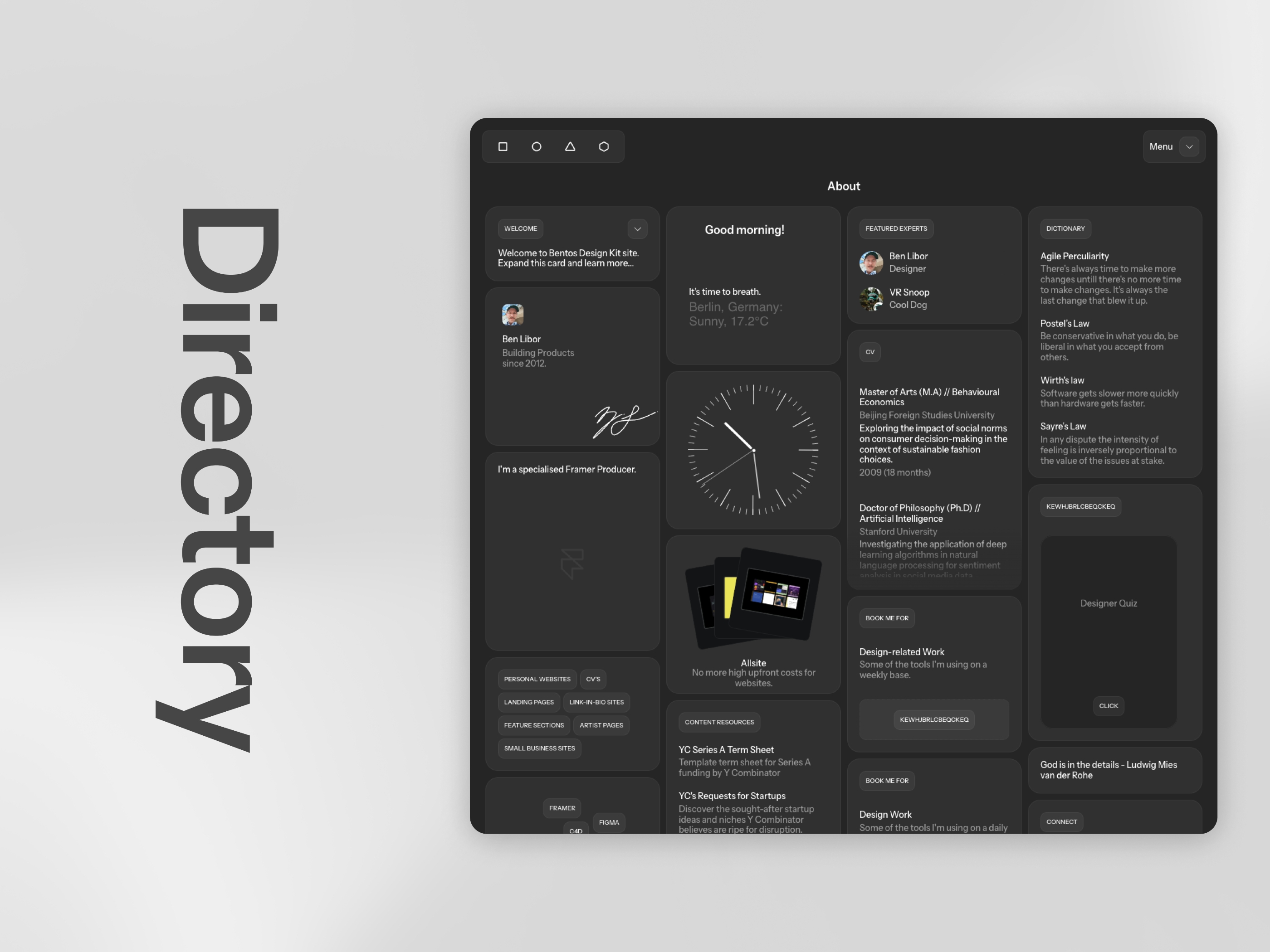 Screenshot of Moonlights website