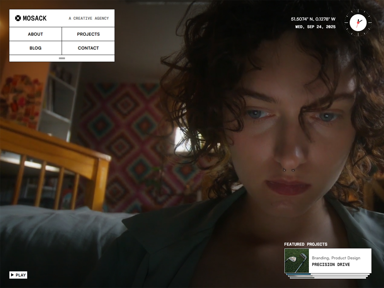 Screenshot of Mosack website