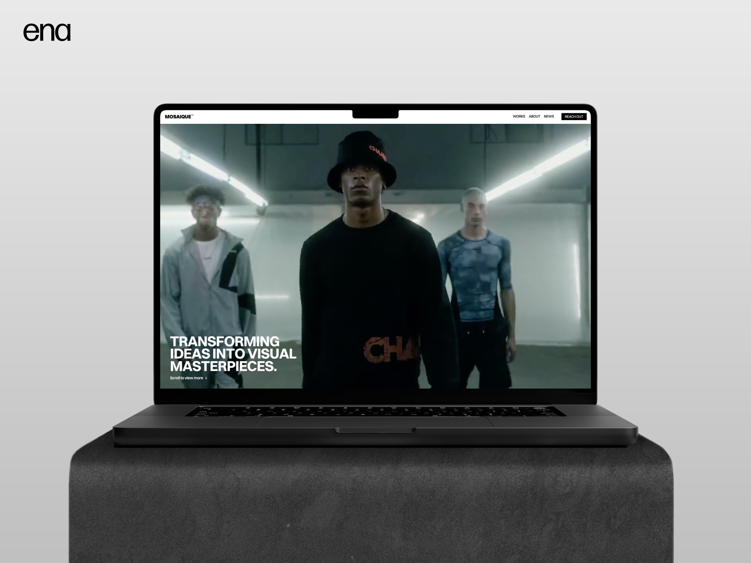 Screenshot of Mosaique website