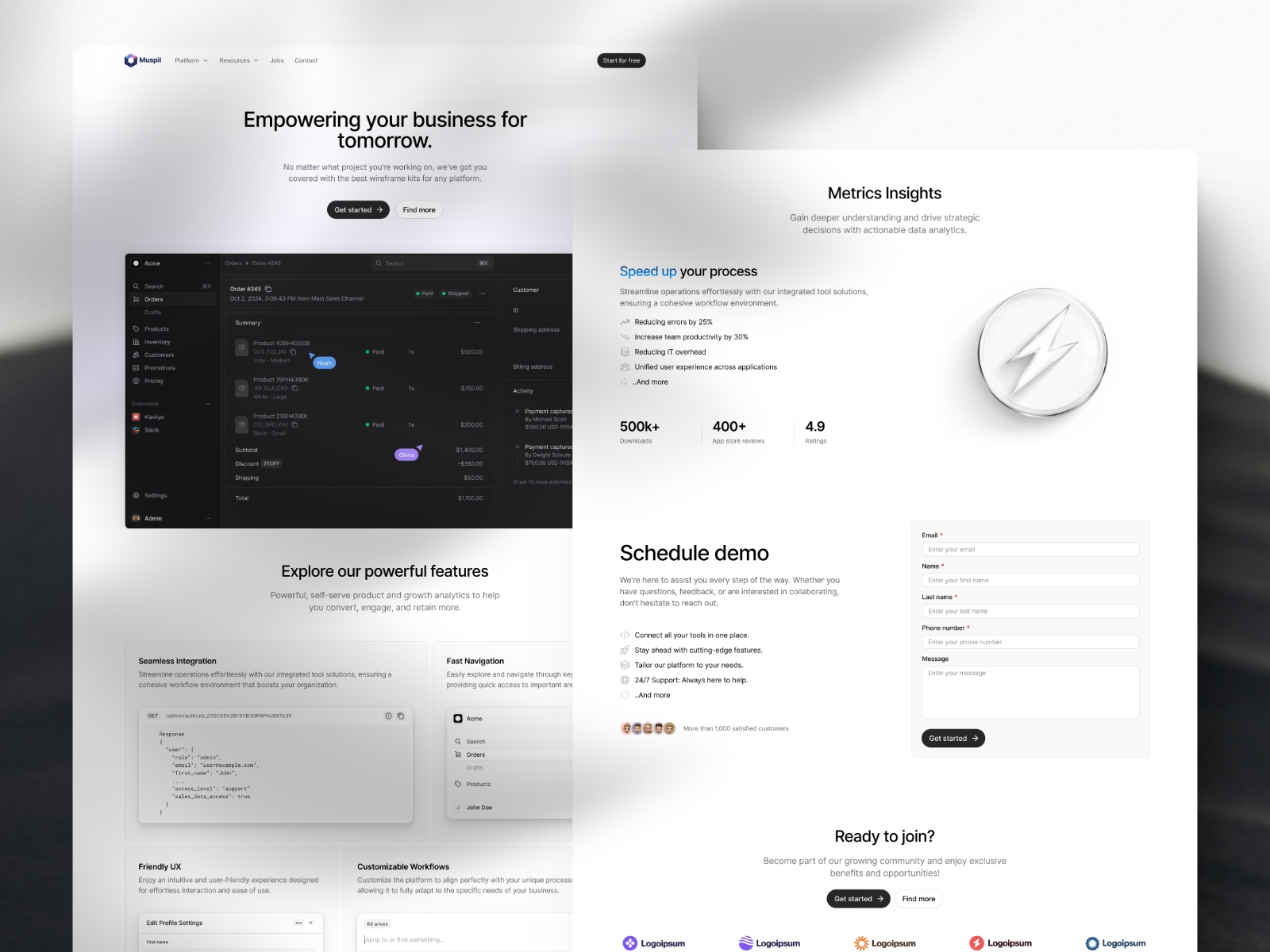 Screenshot of Muspil website