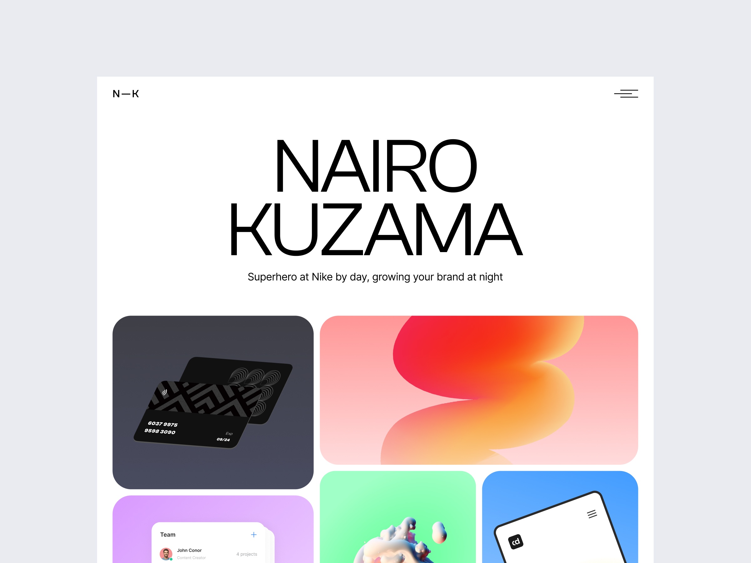 Screenshot of Nairo website