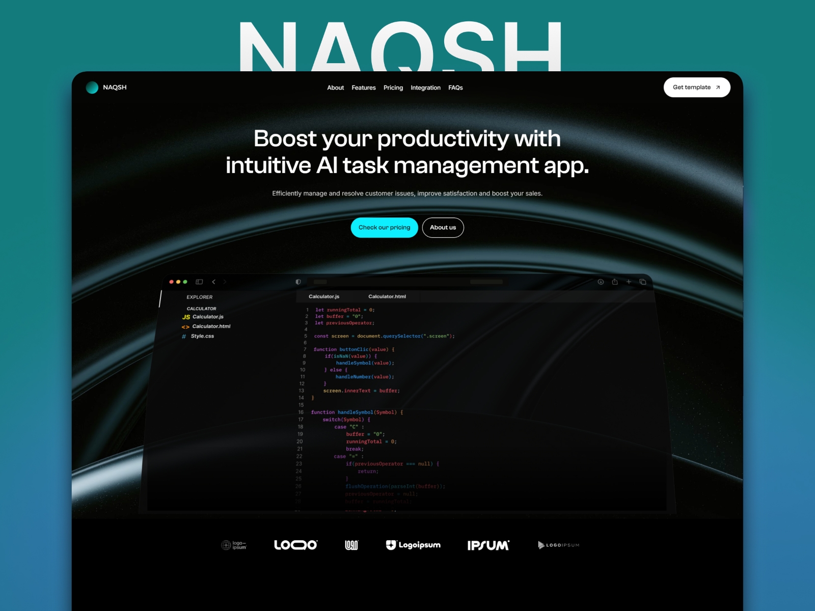 Screenshot of Naqsh website