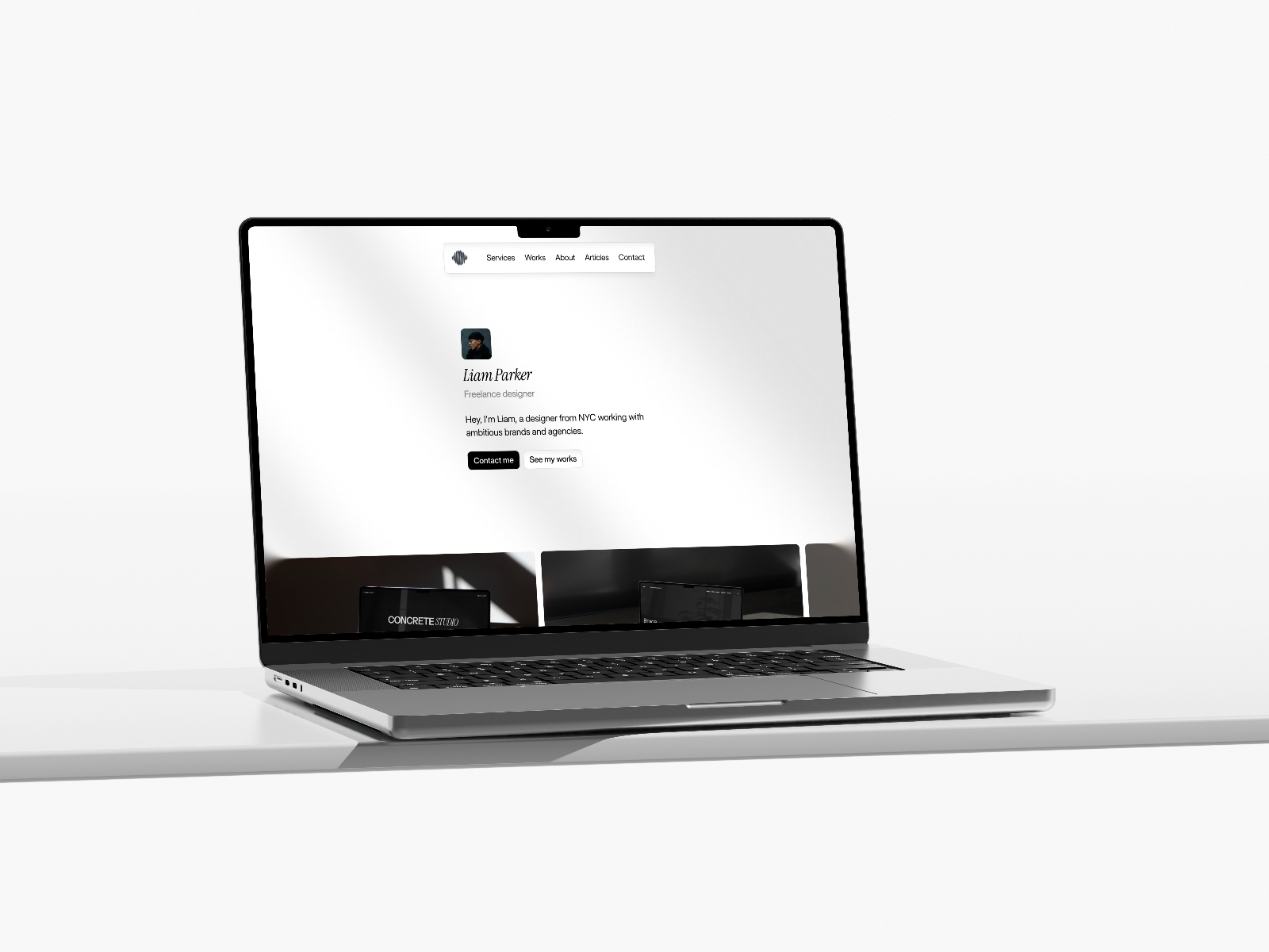 Screenshot of Narrow website