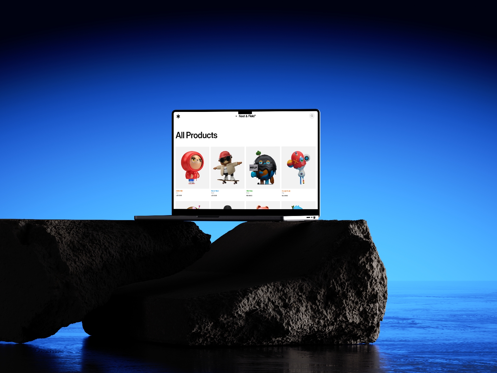 Screenshot of Nest field website