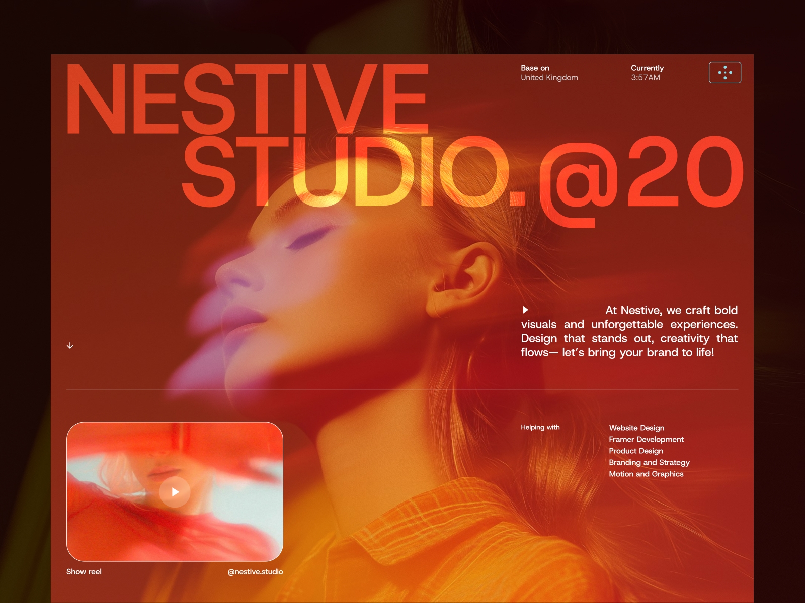 Screenshot of Nestive website