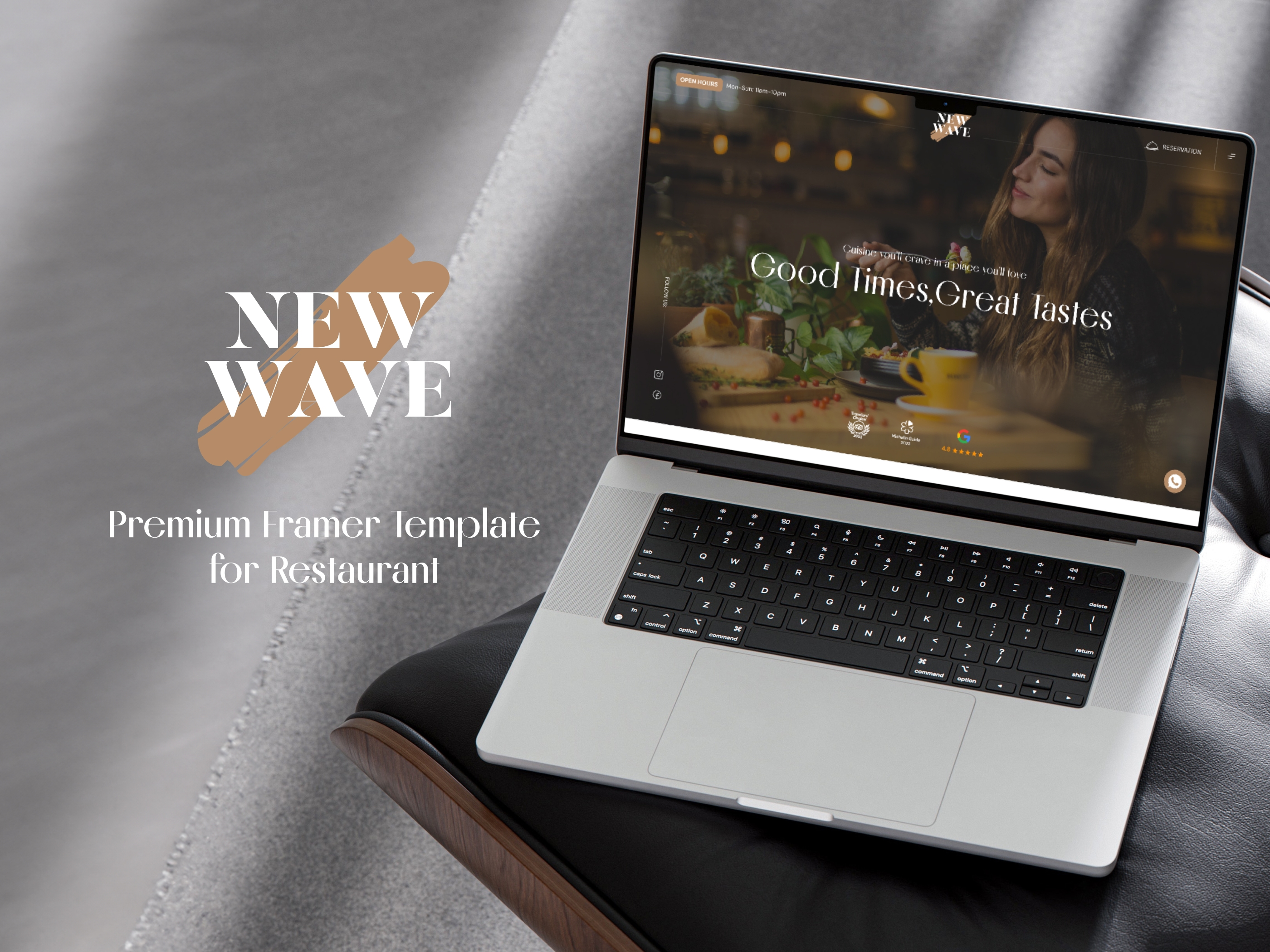 Screenshot of New wave website