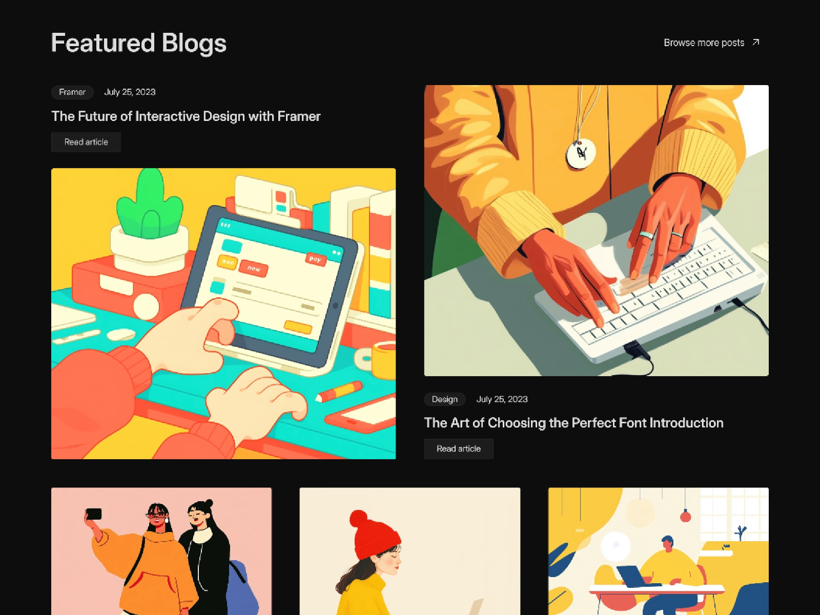 Screenshot 2 of Newsbook memberships website template