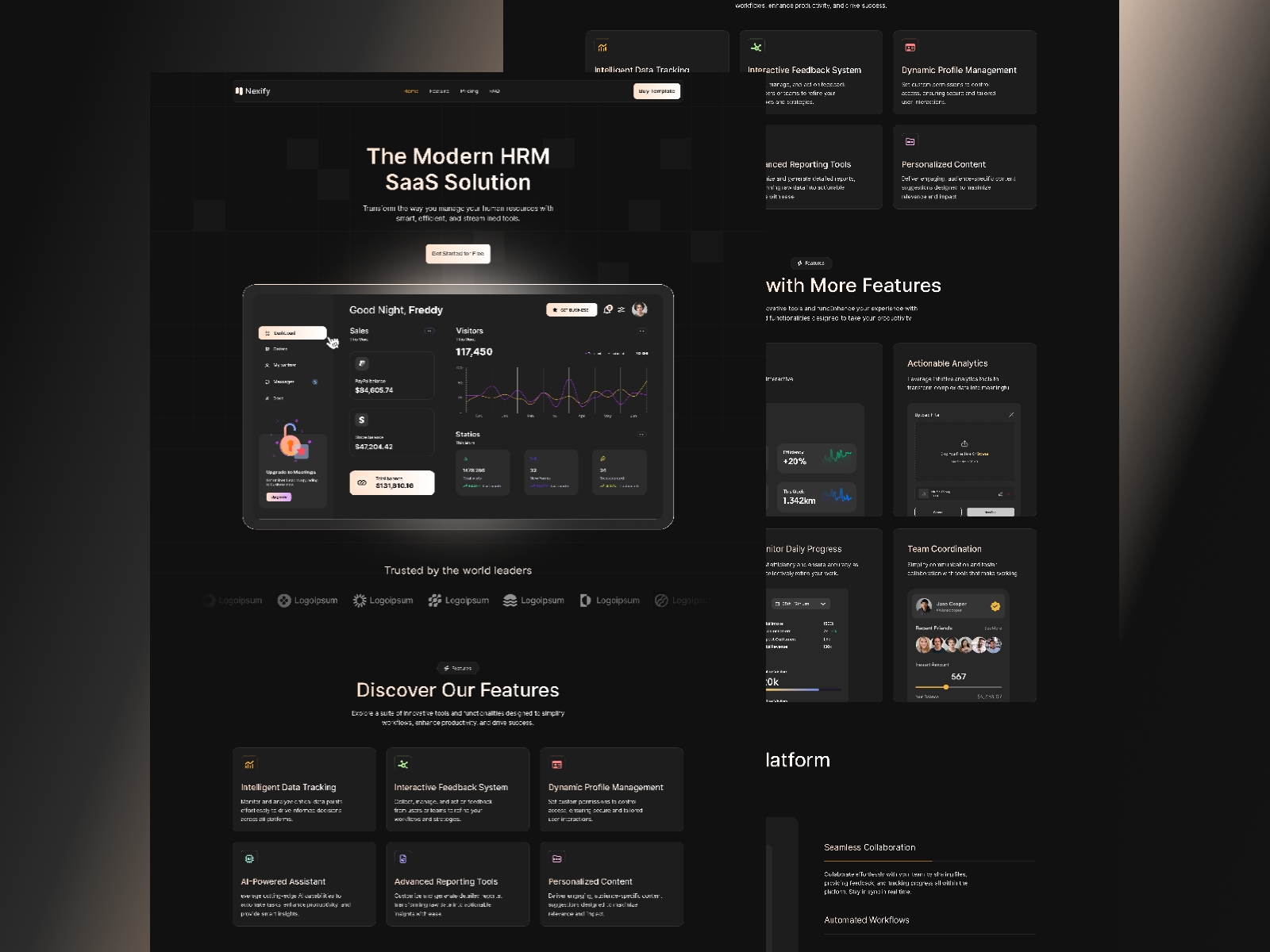 Screenshot of Nexify website