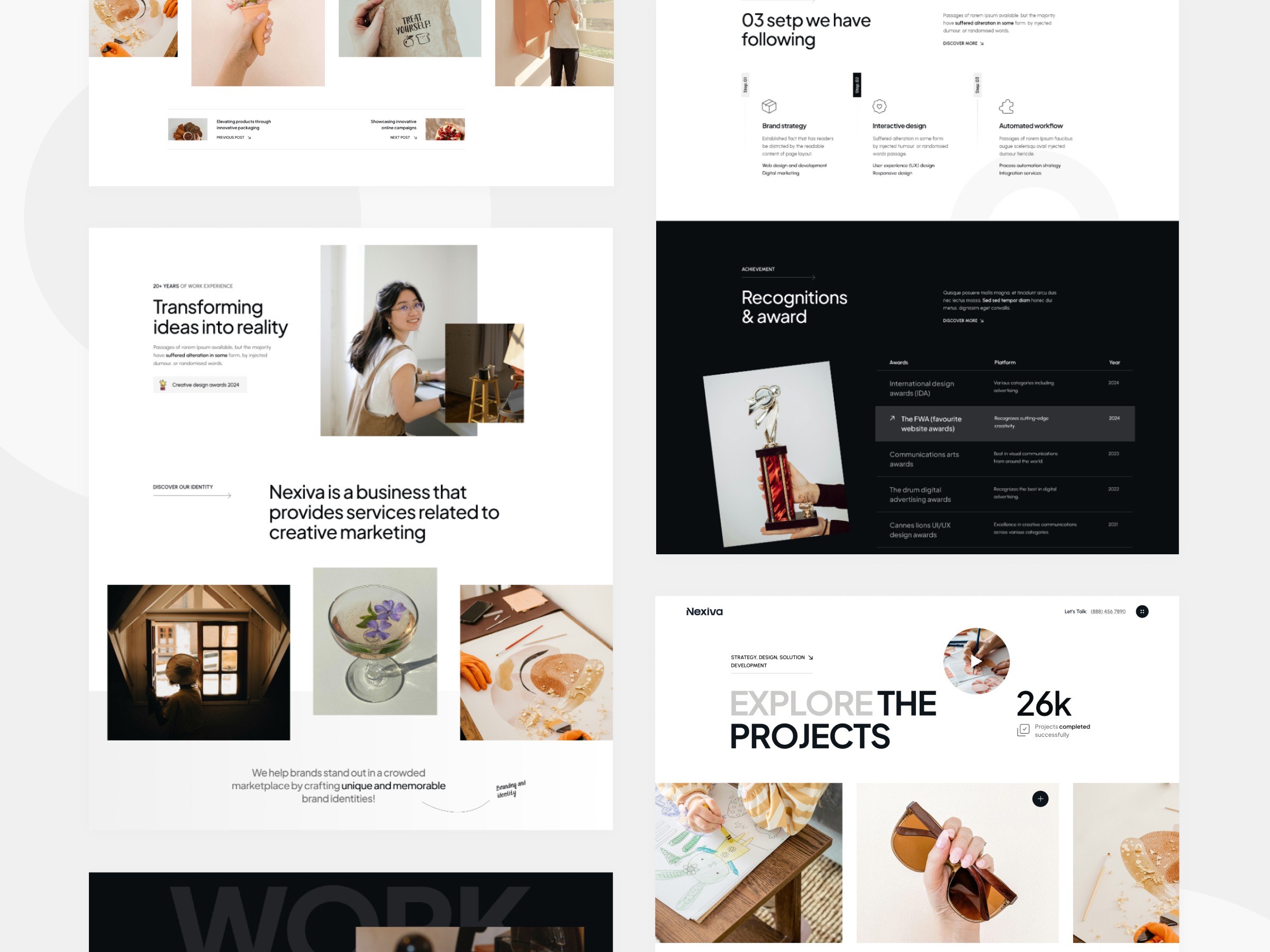 Screenshot of Nexiva website