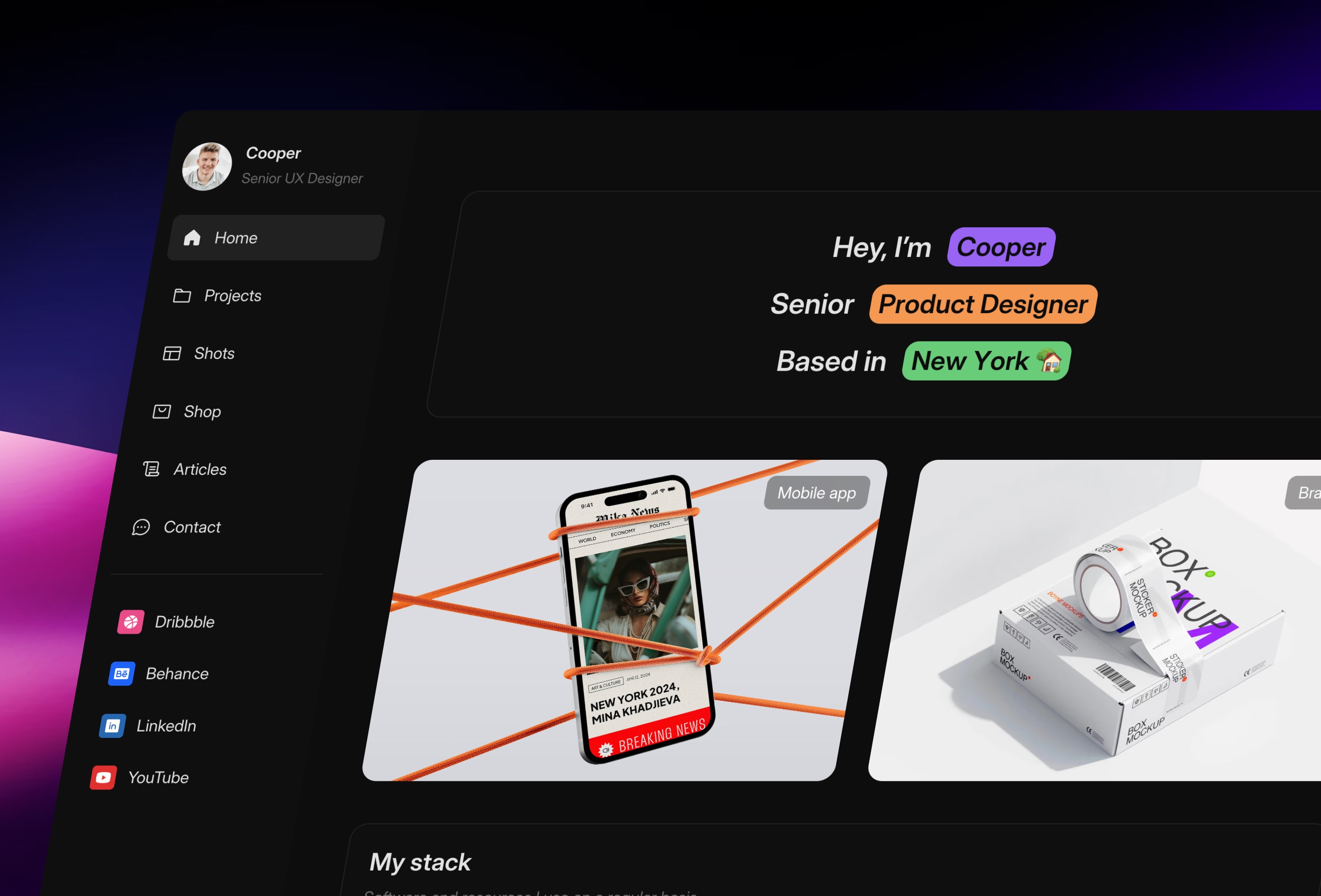 Screenshot 2 of Nextfolio