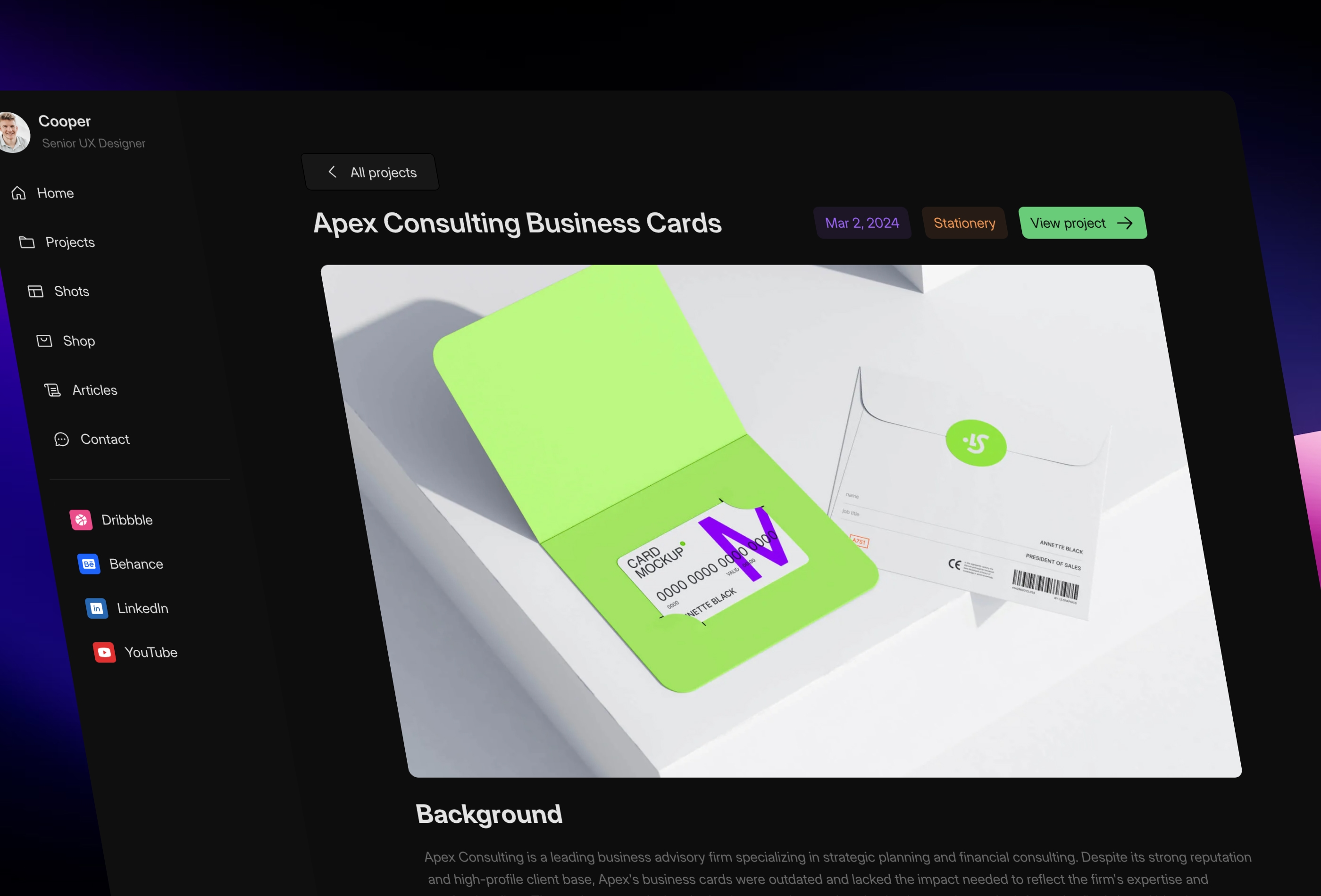 Screenshot 3 of Nextfolio