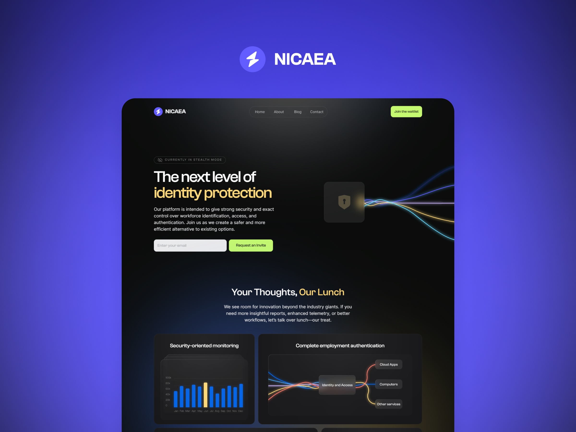 Screenshot of Nicaea website