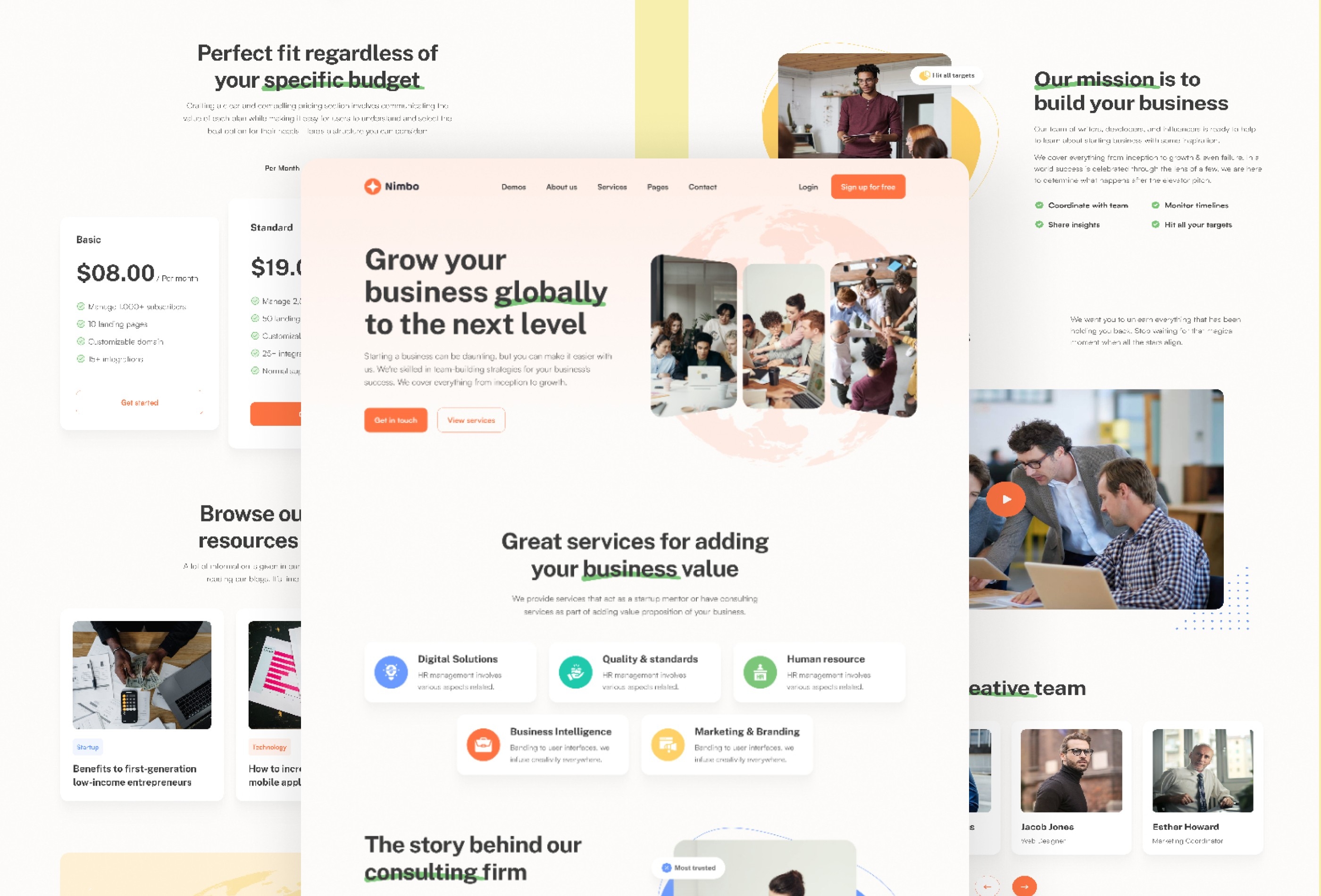 Screenshot 3 of Nimbo multipurpose framer template