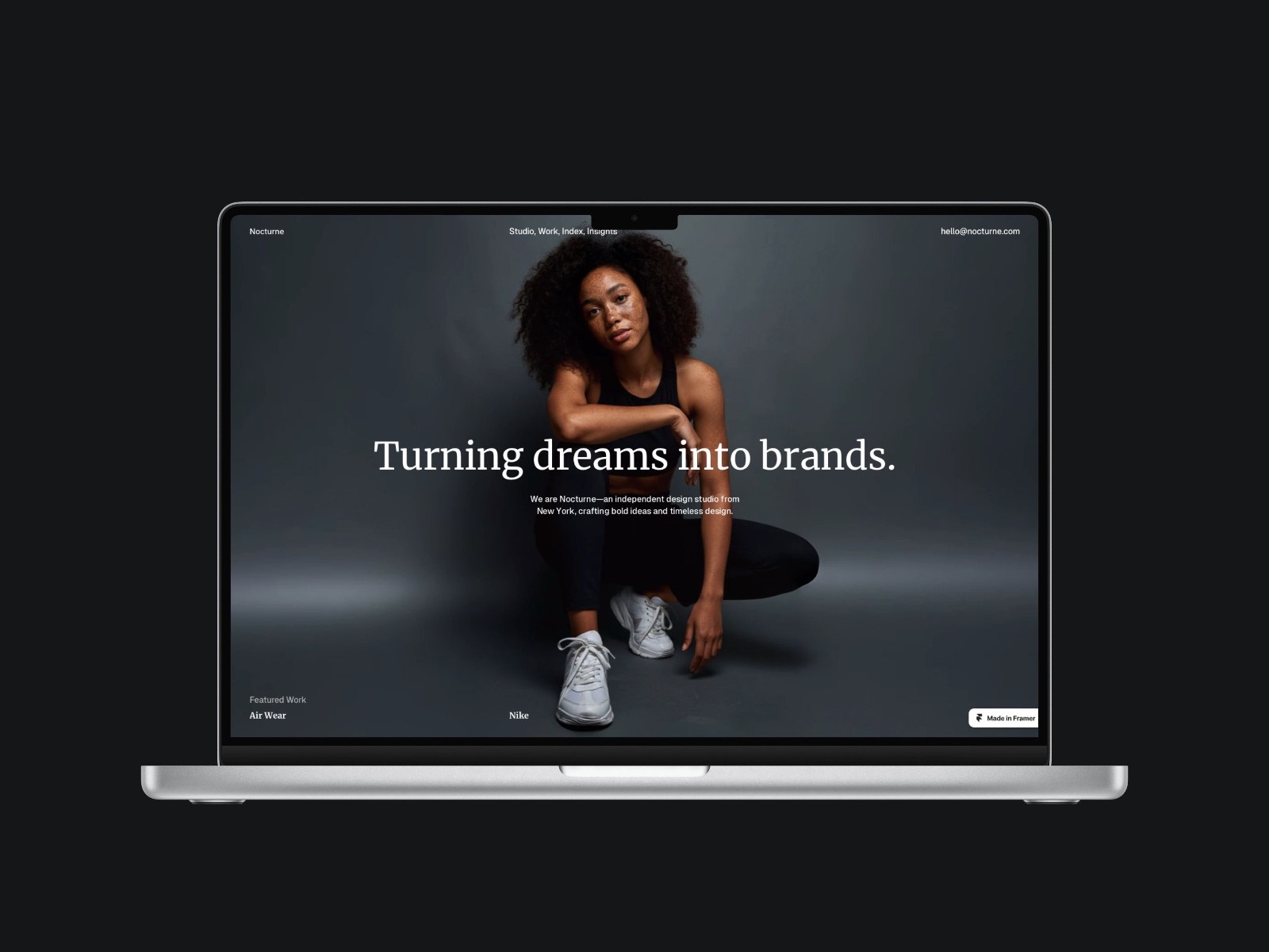 Screenshot of Nocturne website