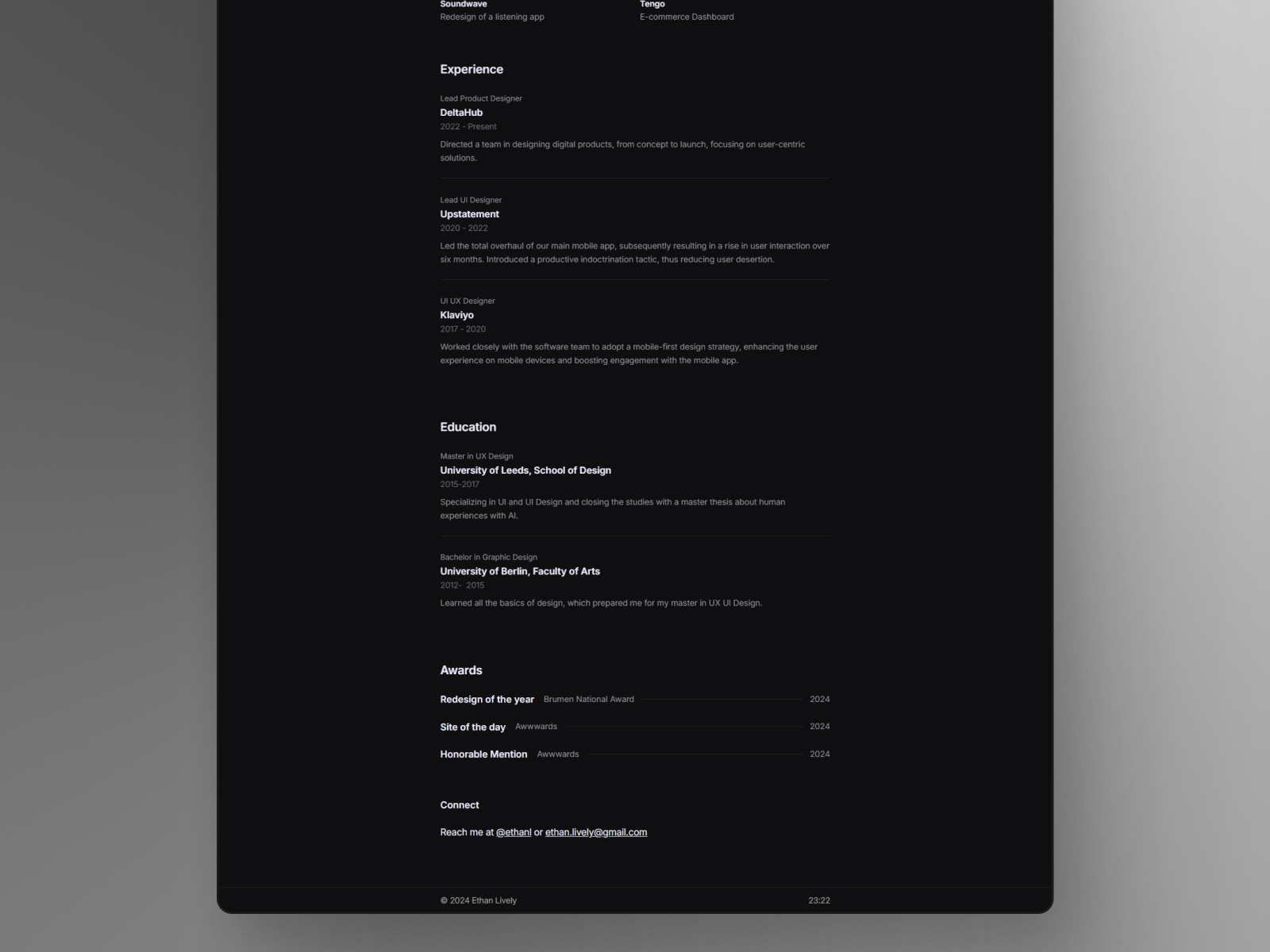 Screenshot 2 of Noir profile