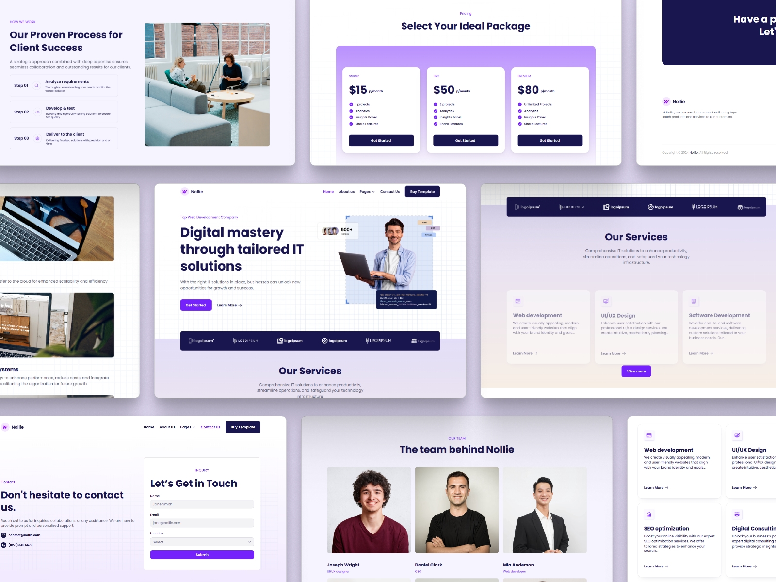 Screenshot 2 of Nollie creative agency template