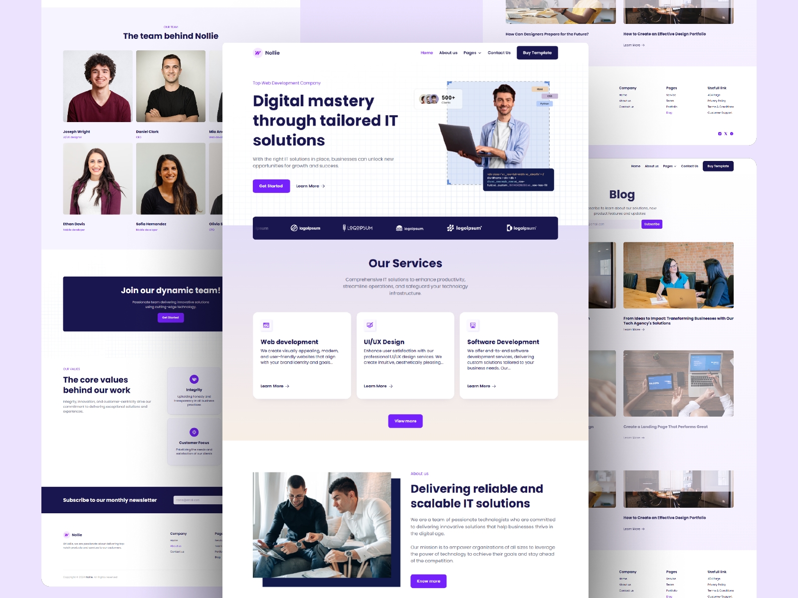 Screenshot 3 of Nollie creative agency template
