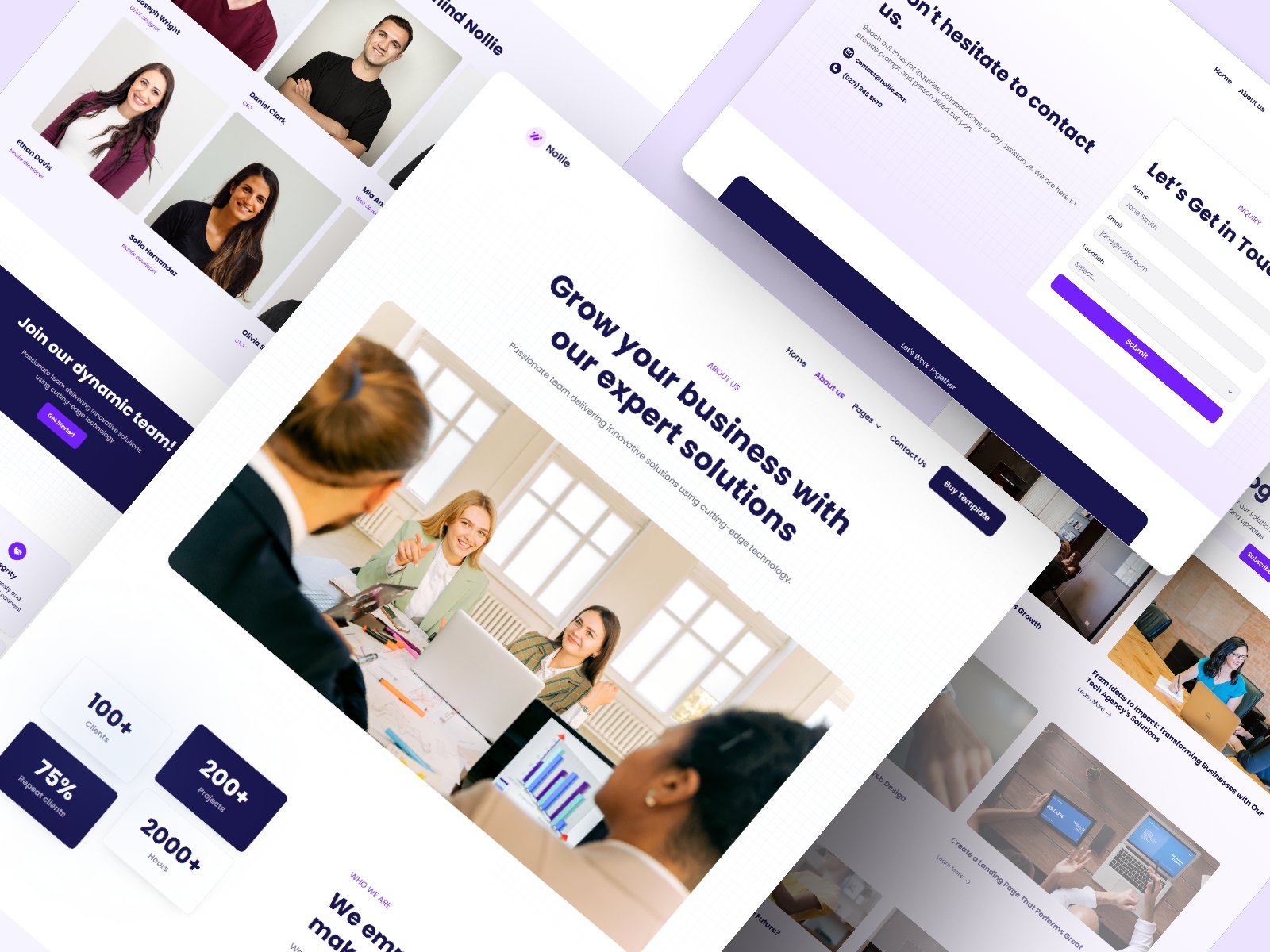 Screenshot 4 of Nollie creative agency template