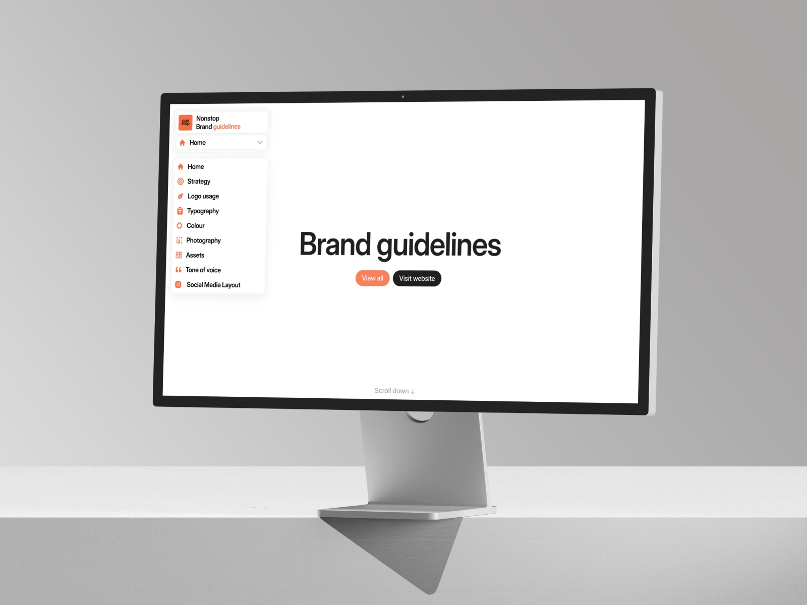 Screenshot of Nonstop website