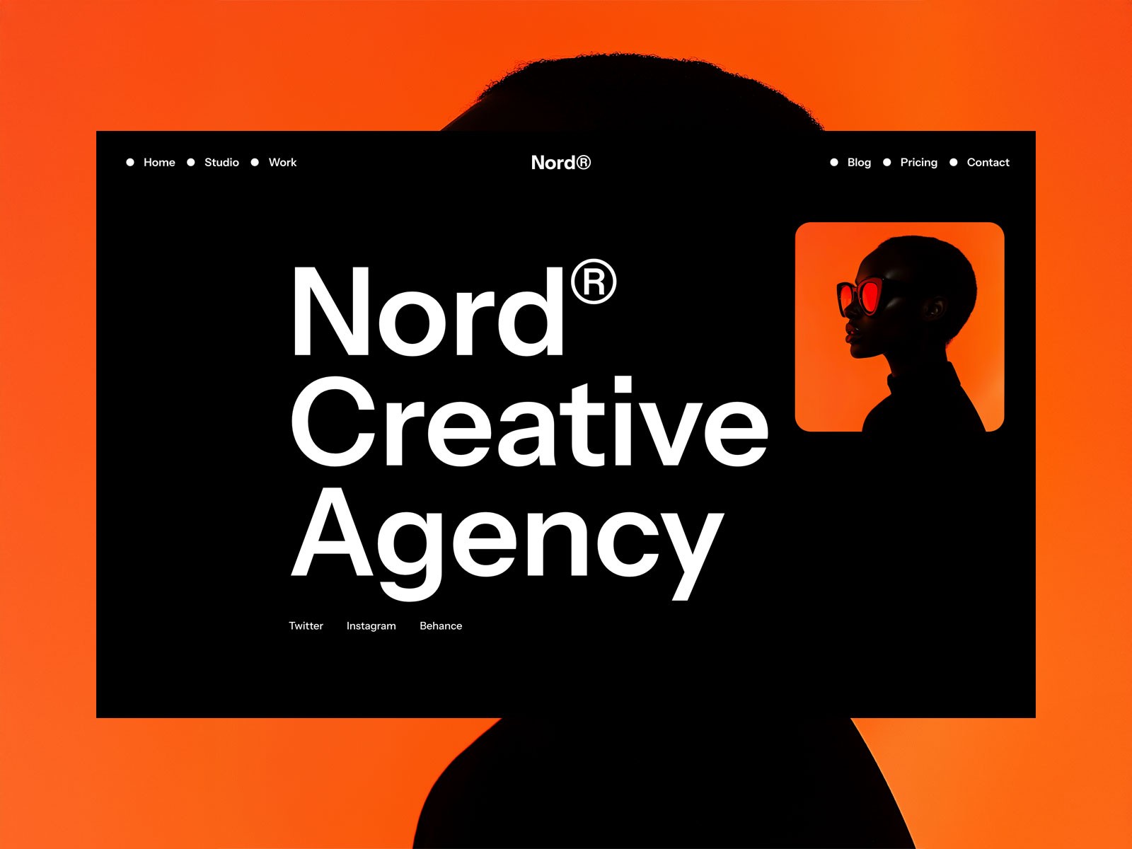 Screenshot of Nord x website