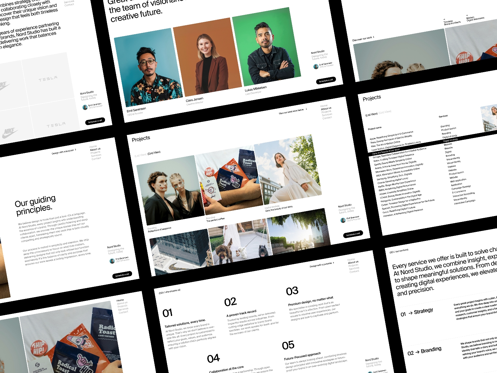 Screenshot of Nordstudio website