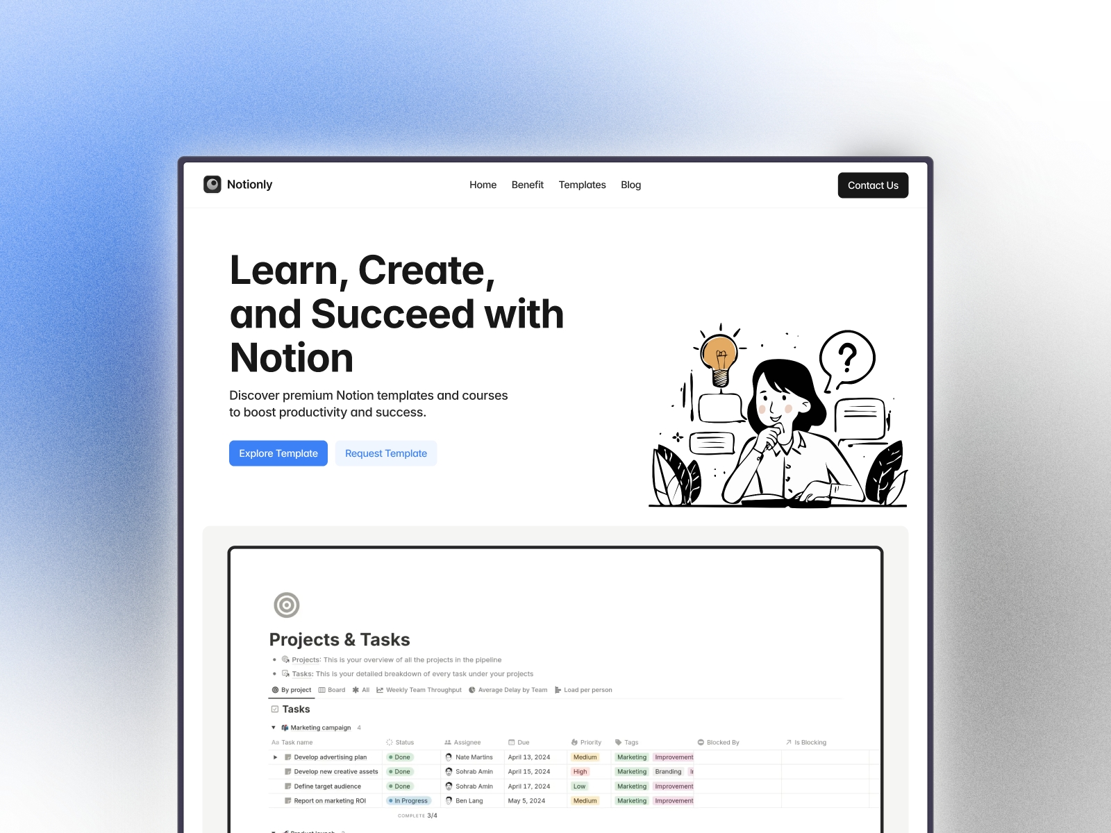 Screenshot of Notix website