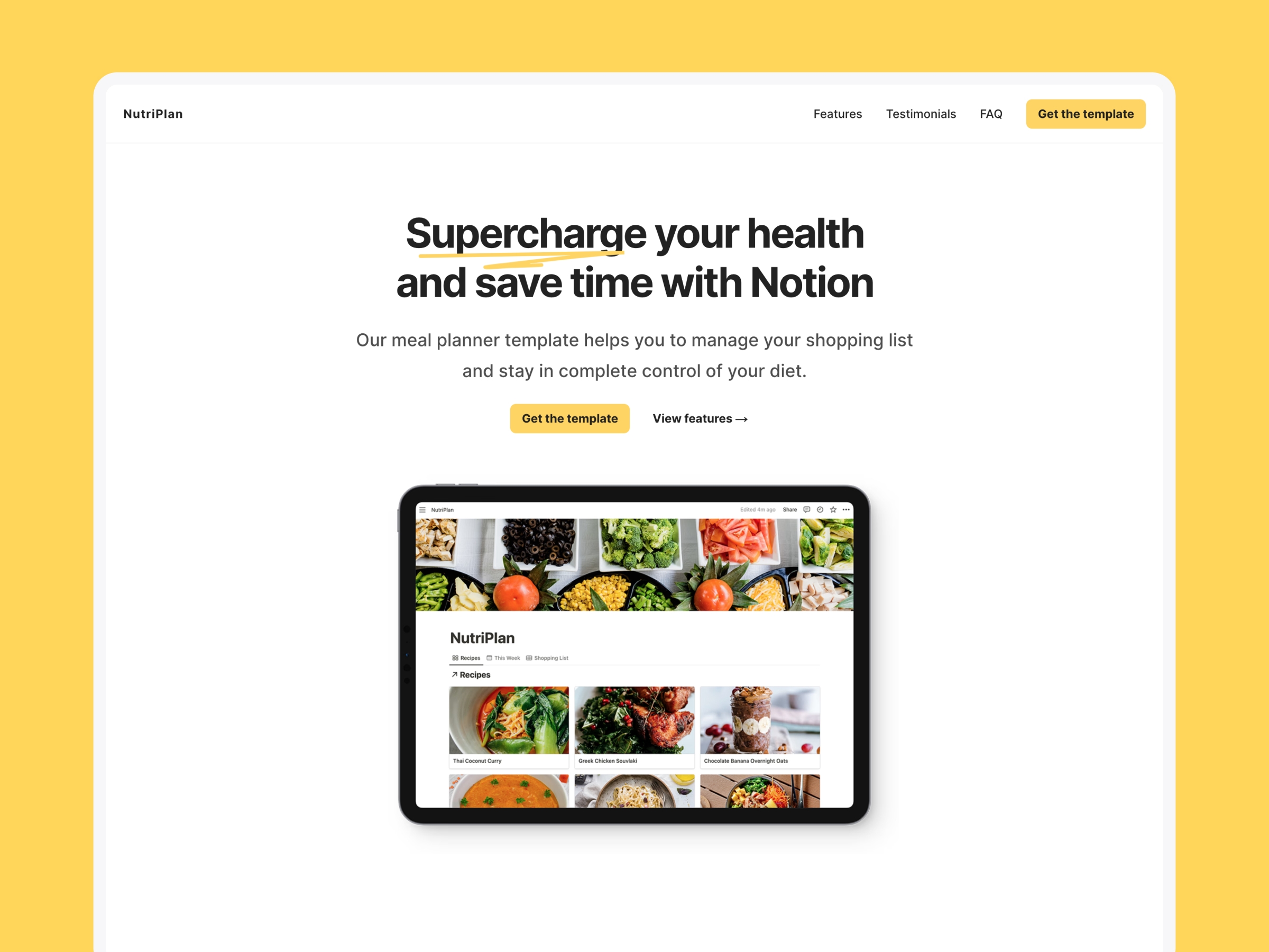 Screenshot of Notor website