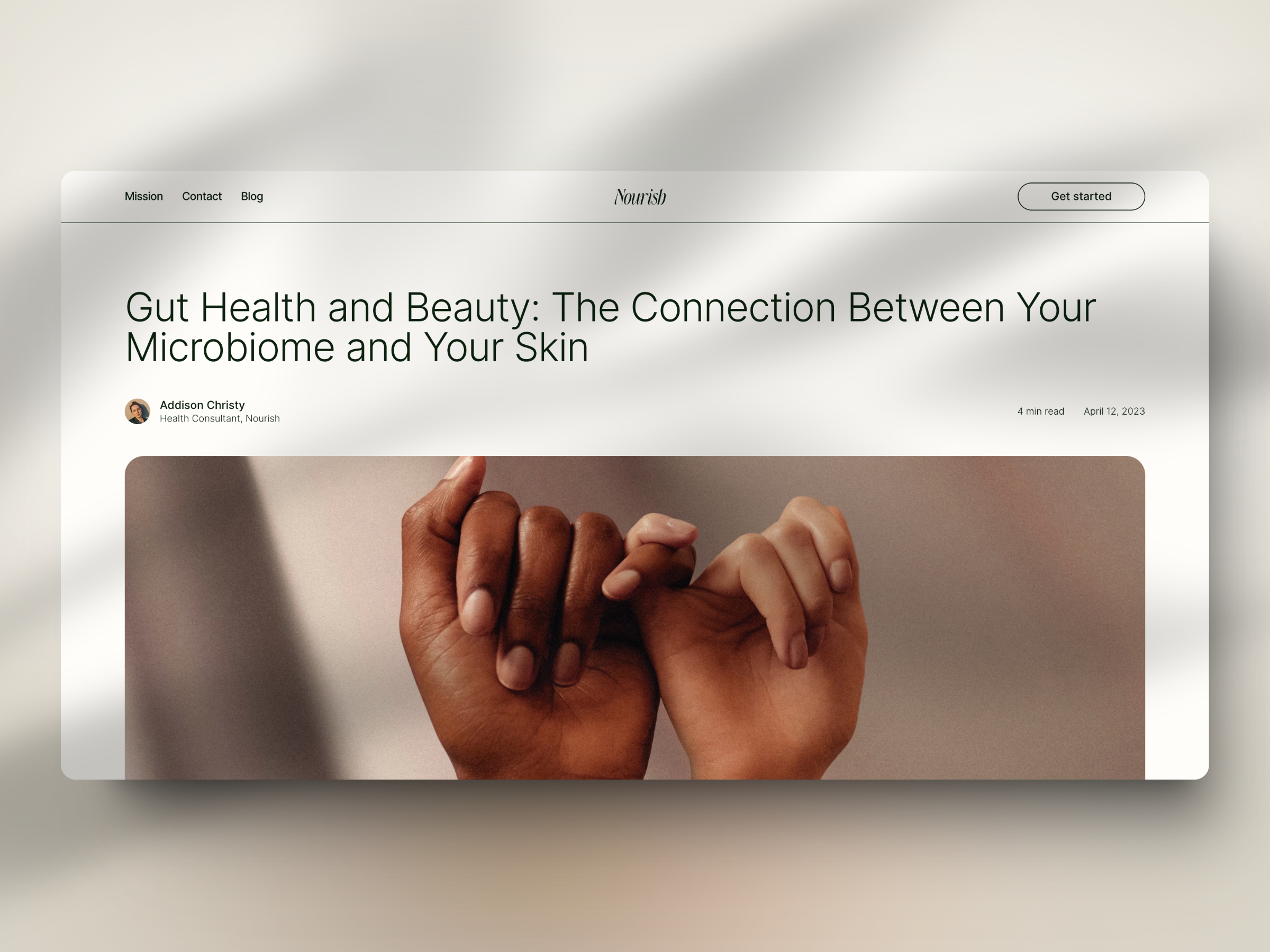 Screenshot 4 of Nourish health wellness template