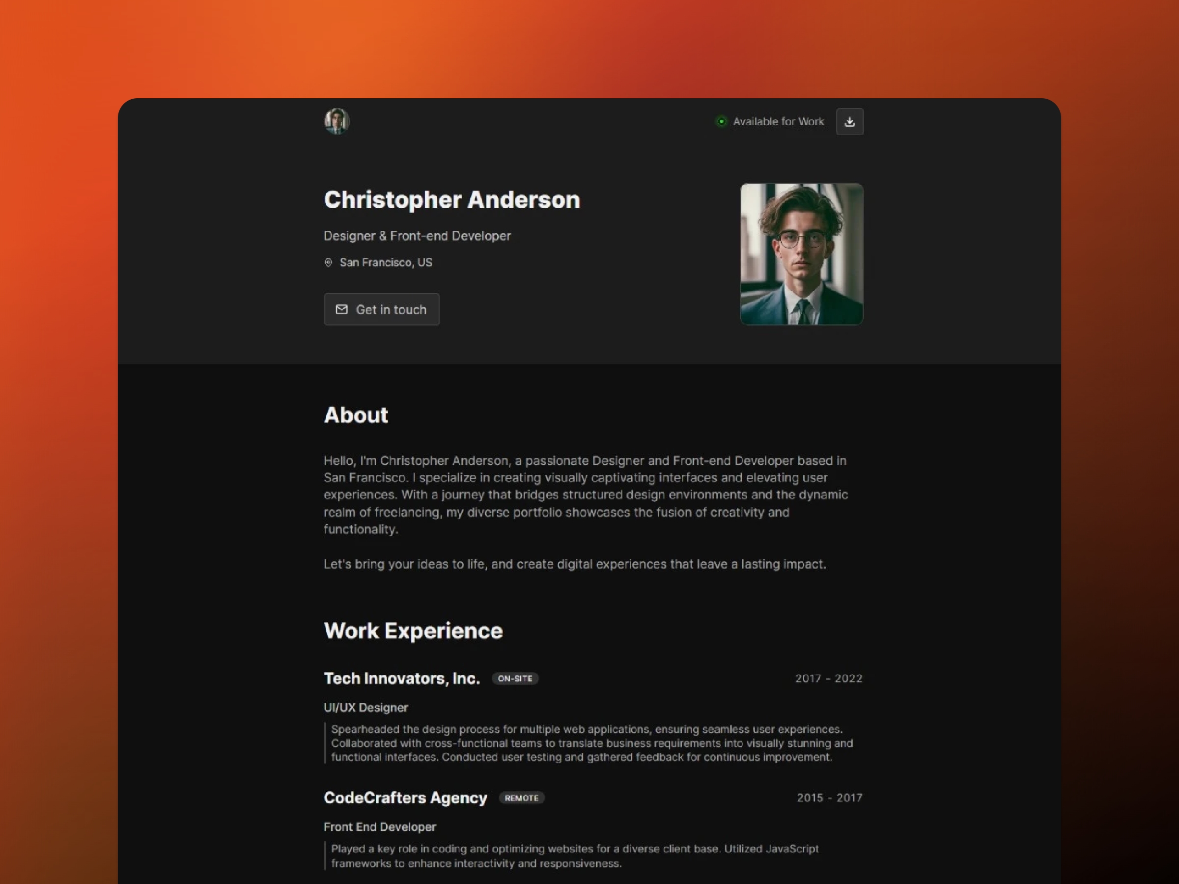 Screenshot 1 of Nuancecv