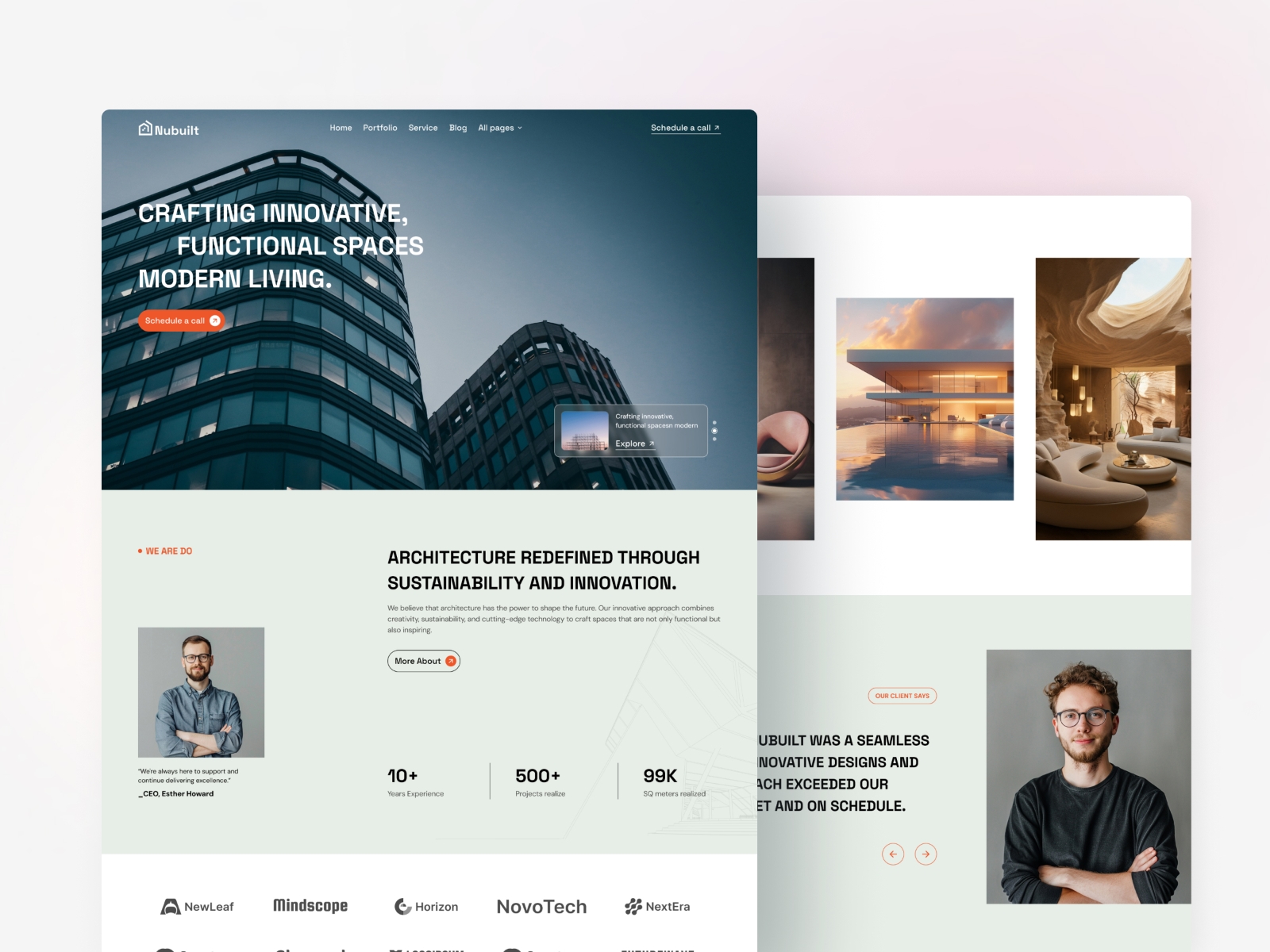 Screenshot of Nubuilt website