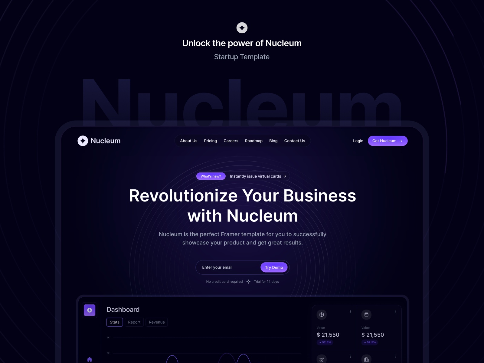 Screenshot of Nucleum website