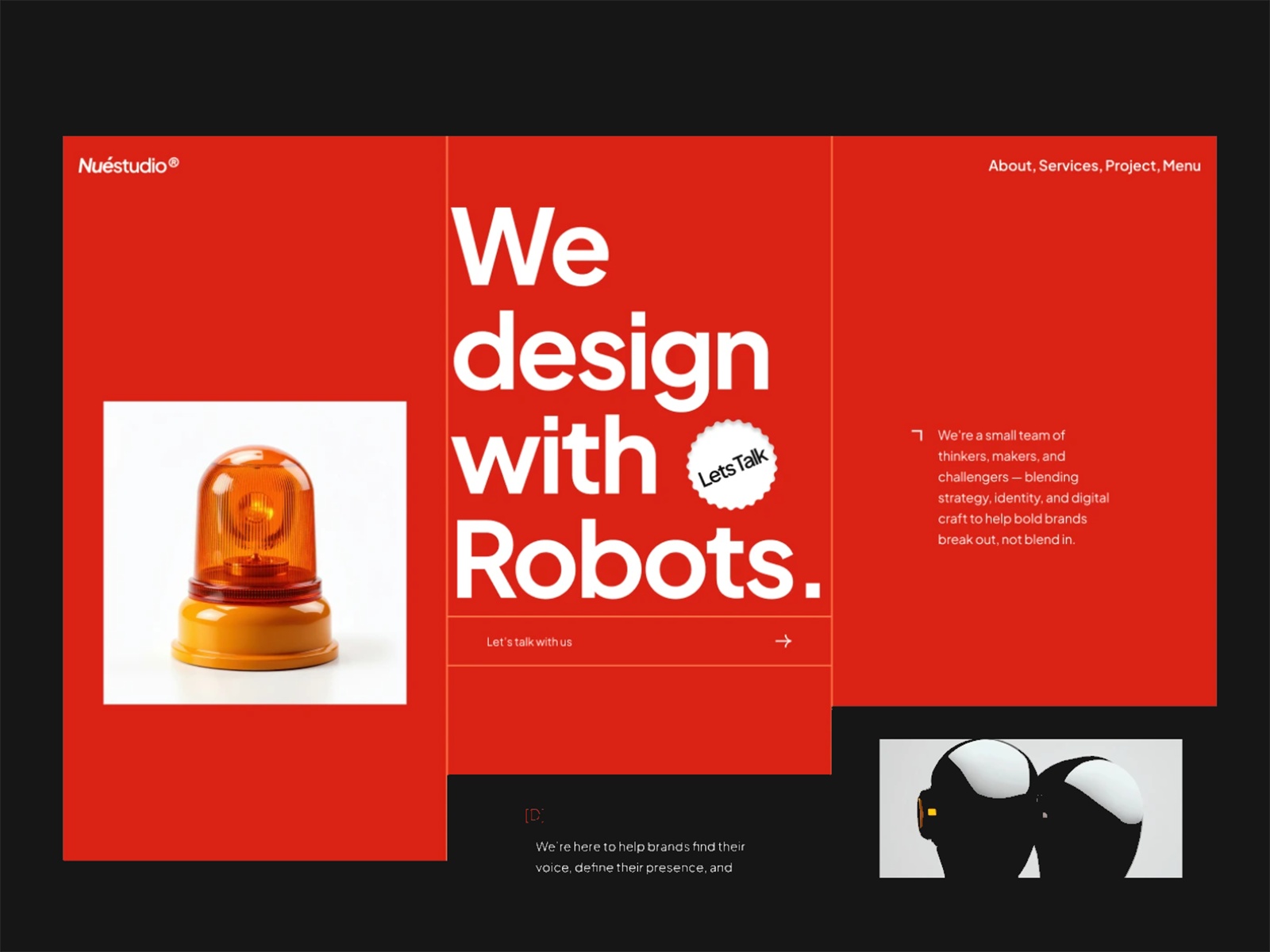 Screenshot of Nuestudio website