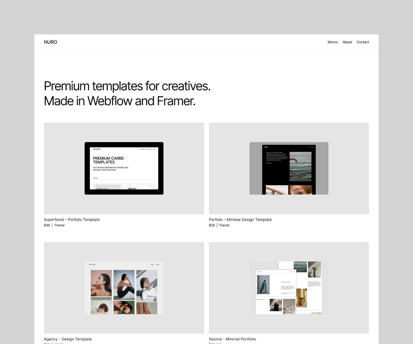 Screenshot of Nuro website