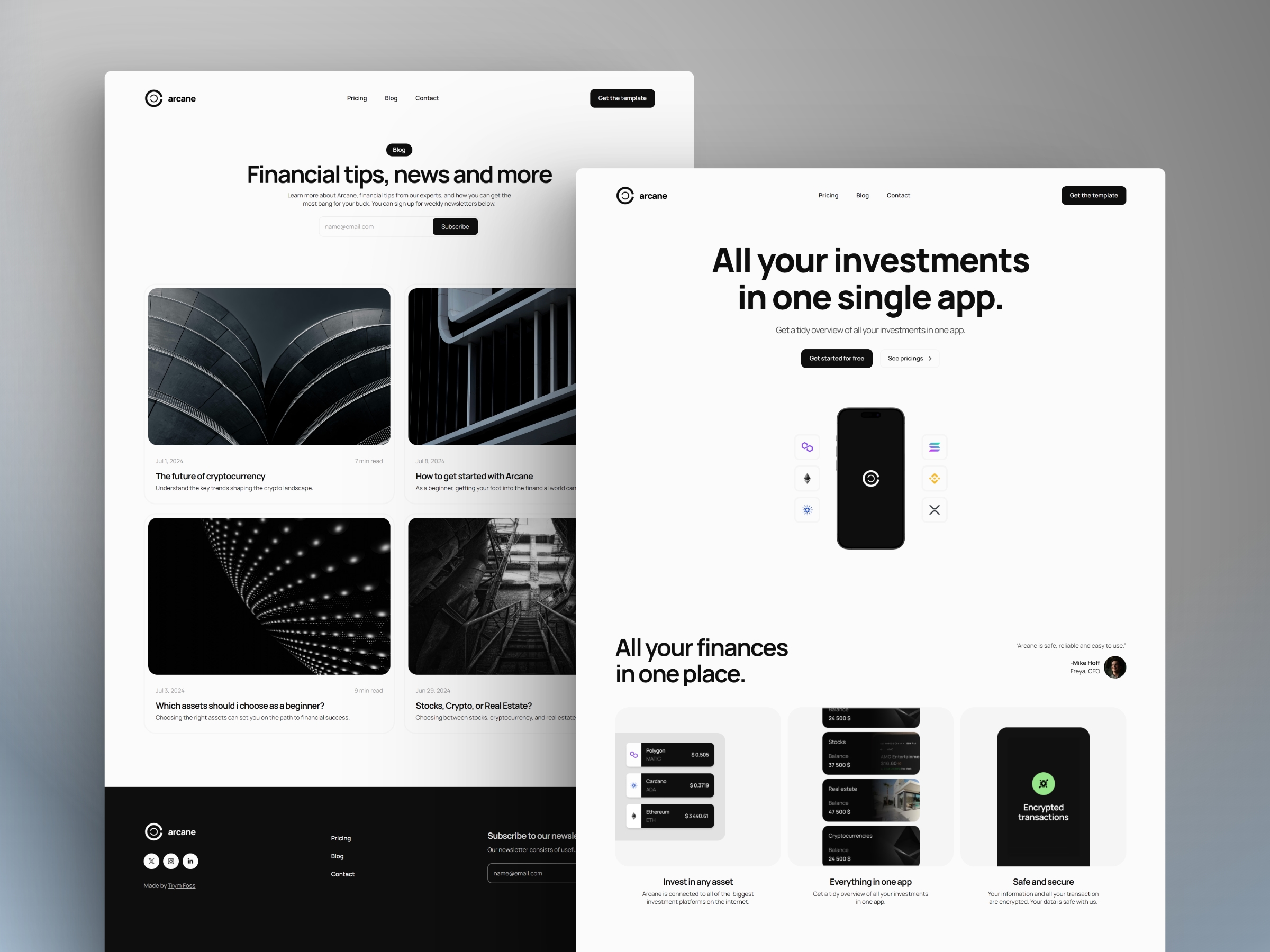 Screenshot of Obsidian gfzsin website