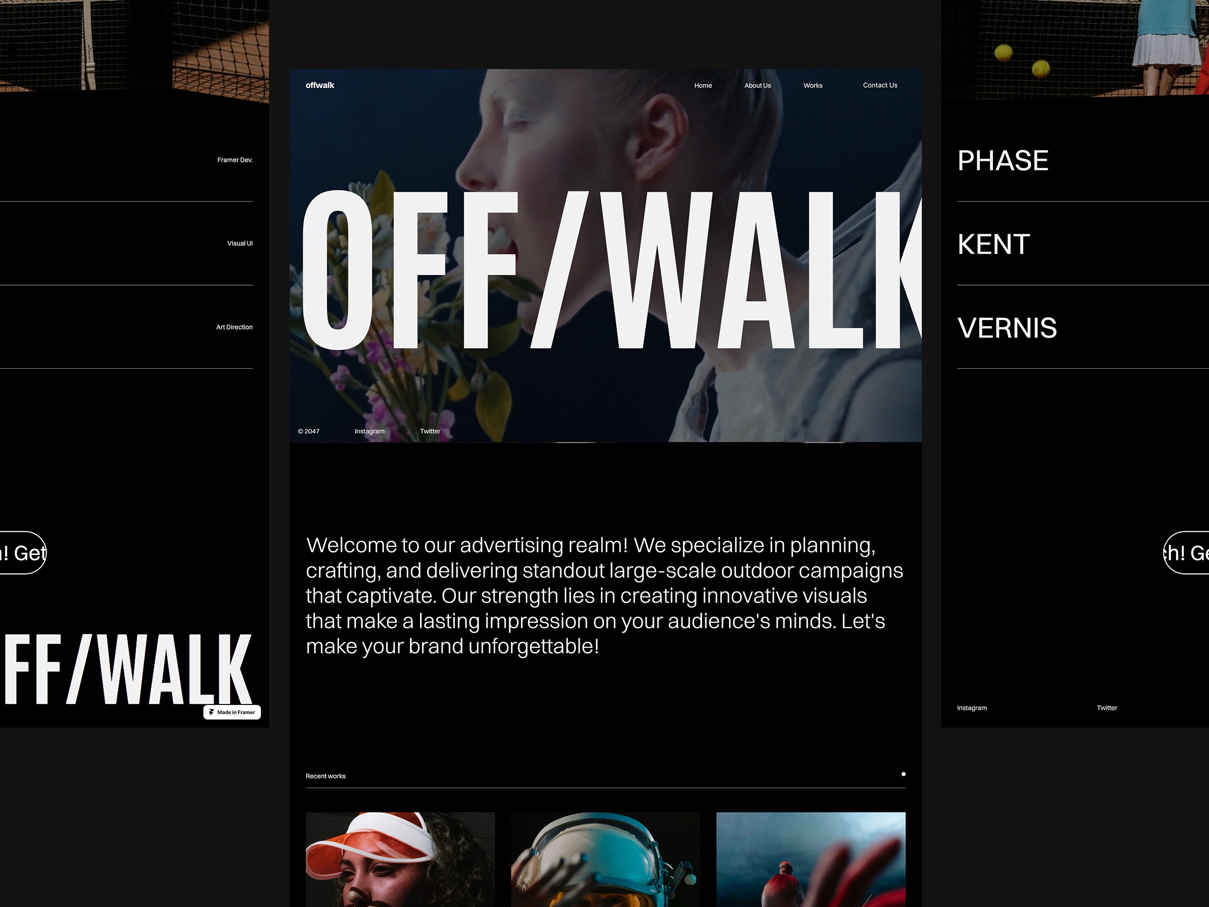 Screenshot of Offwalk website